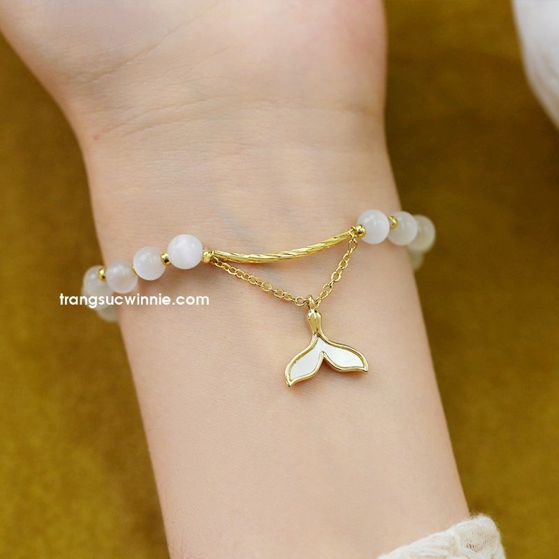 Lắc tay Opal tiên cá xà cừ