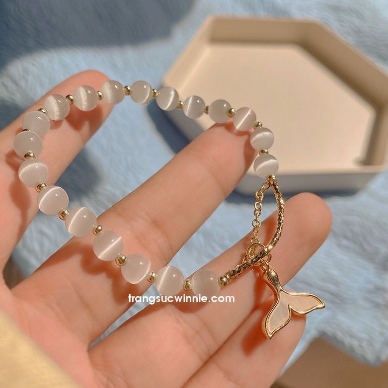 Lắc tay Opal tiên cá xà cừ