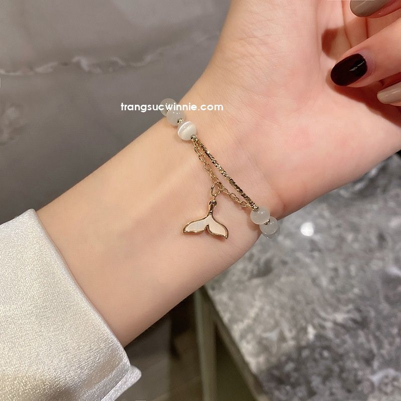 Lắc tay Opal tiên cá xà cừ