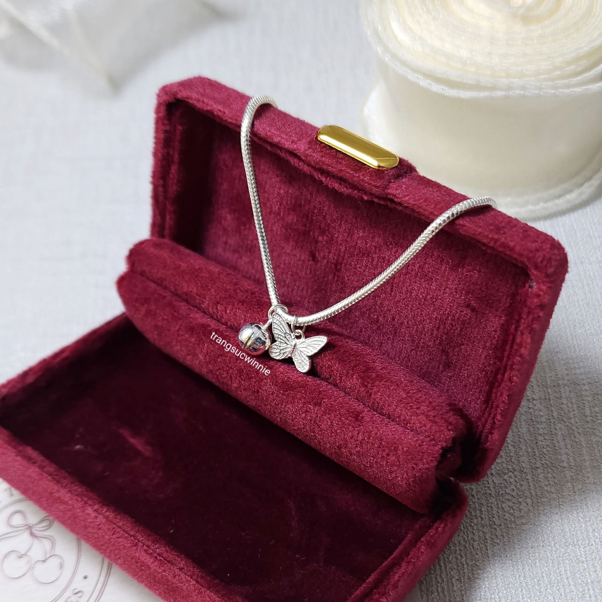 Lắc tay Bạc S925 Pan Butterfly