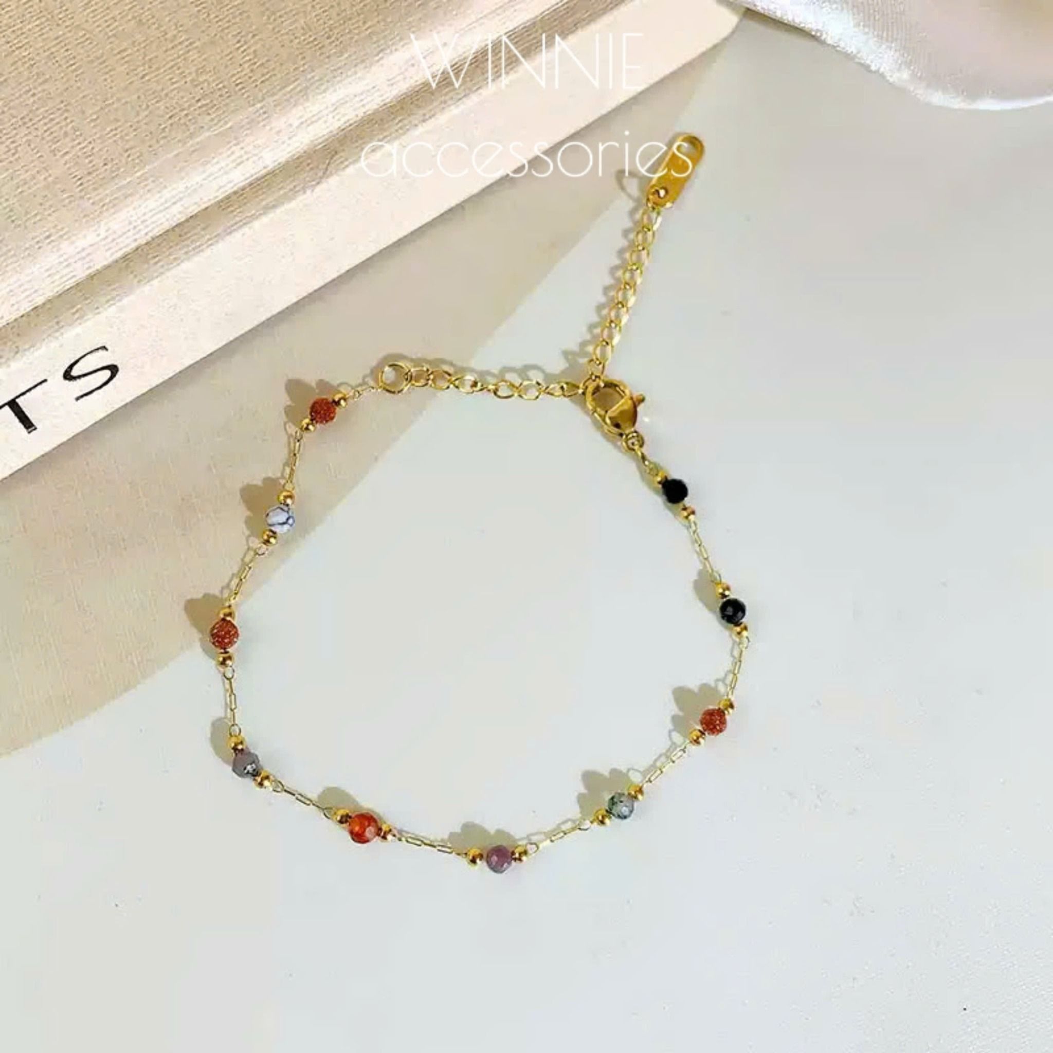 Lắc tay titan Pha lê màu
