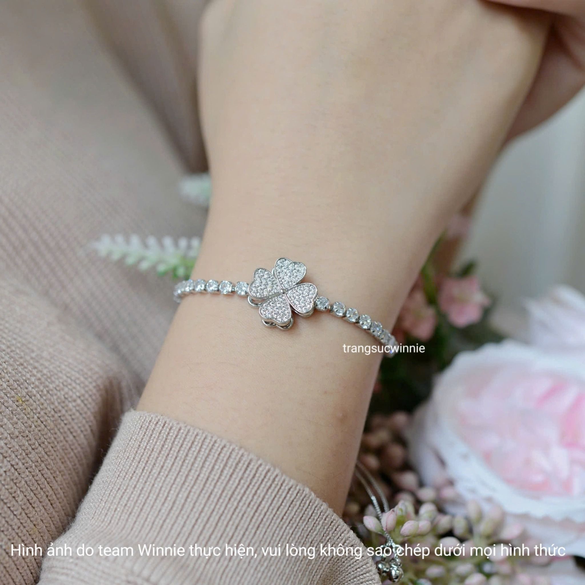 Lắc tay titan Set clover B