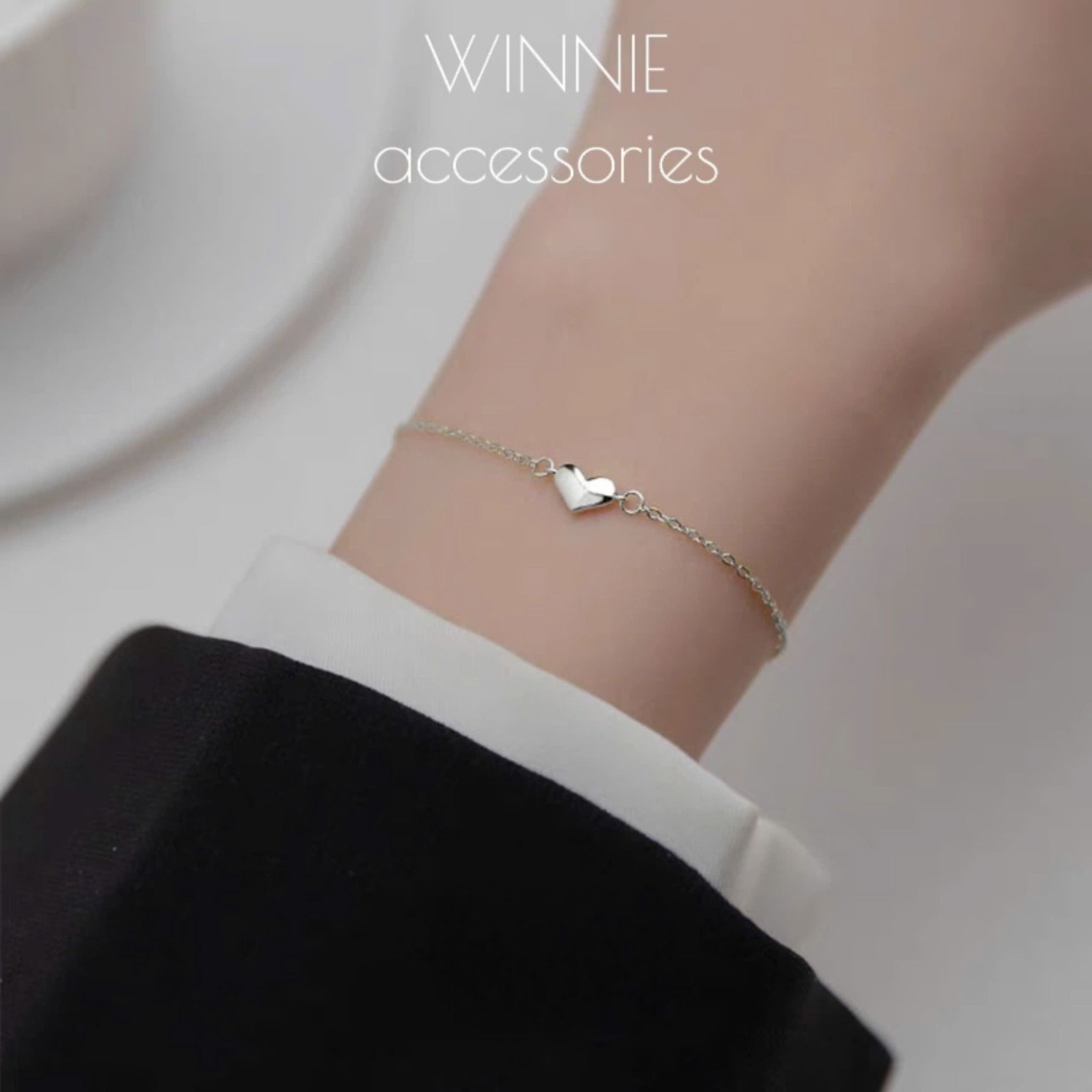 Lắc tay Bạc S925 Tim Ú
