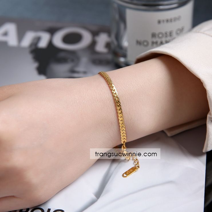 Lắc tay titan Tiny chain VG