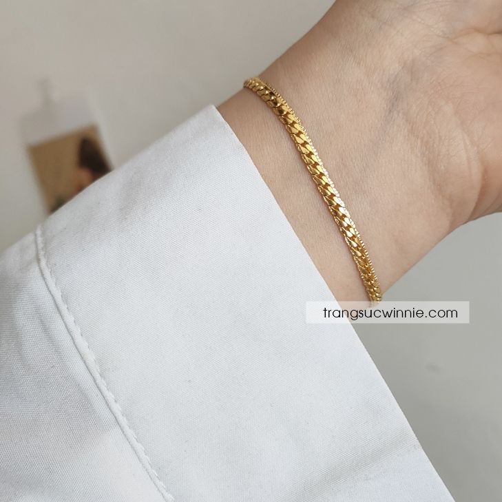 Lắc tay titan Tiny chain VG