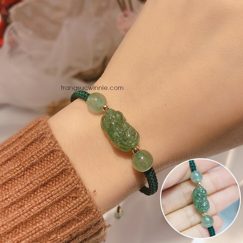 Lắc tay dây Tỳ hưu xanh