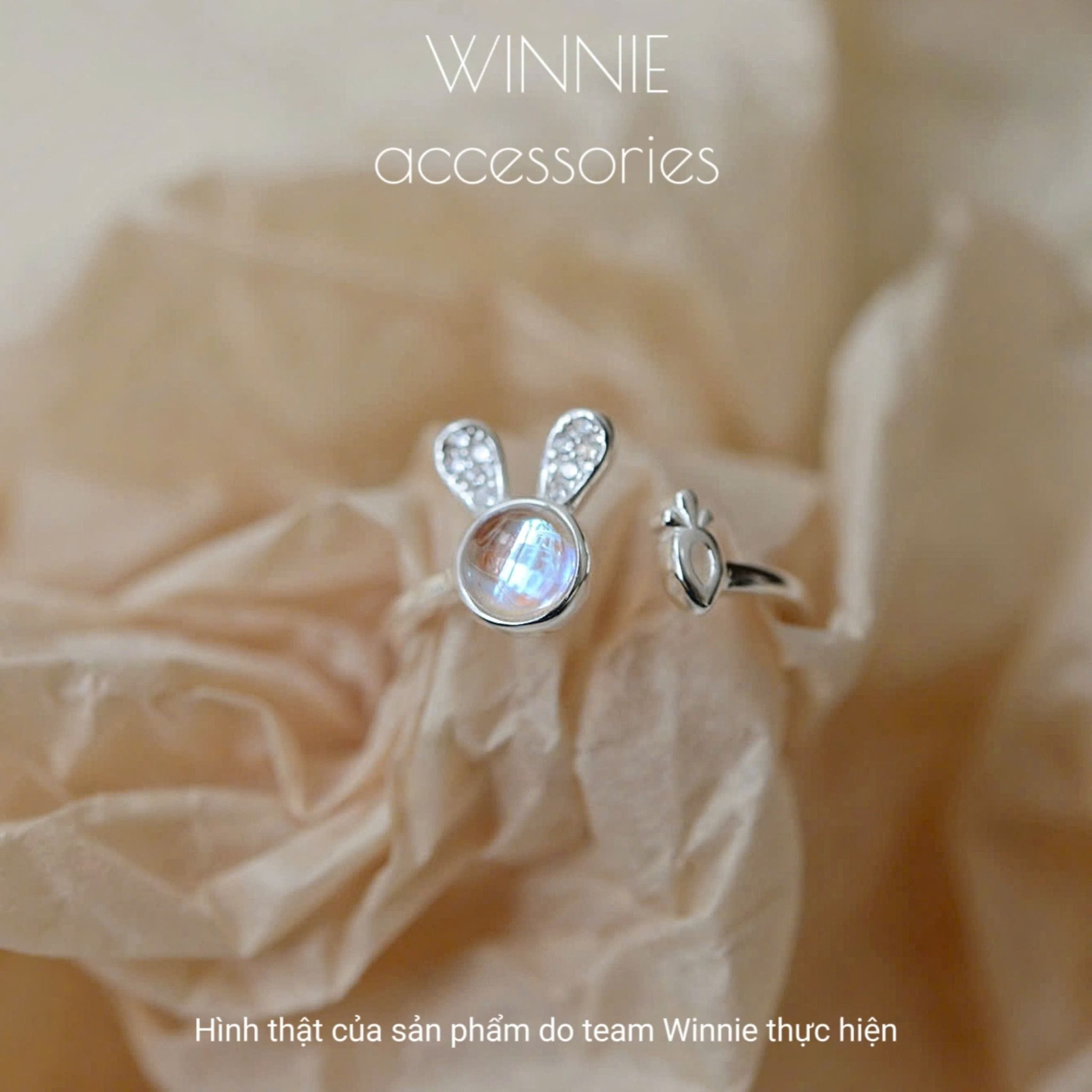 Nhẫn bạc S925 Blue Bunny