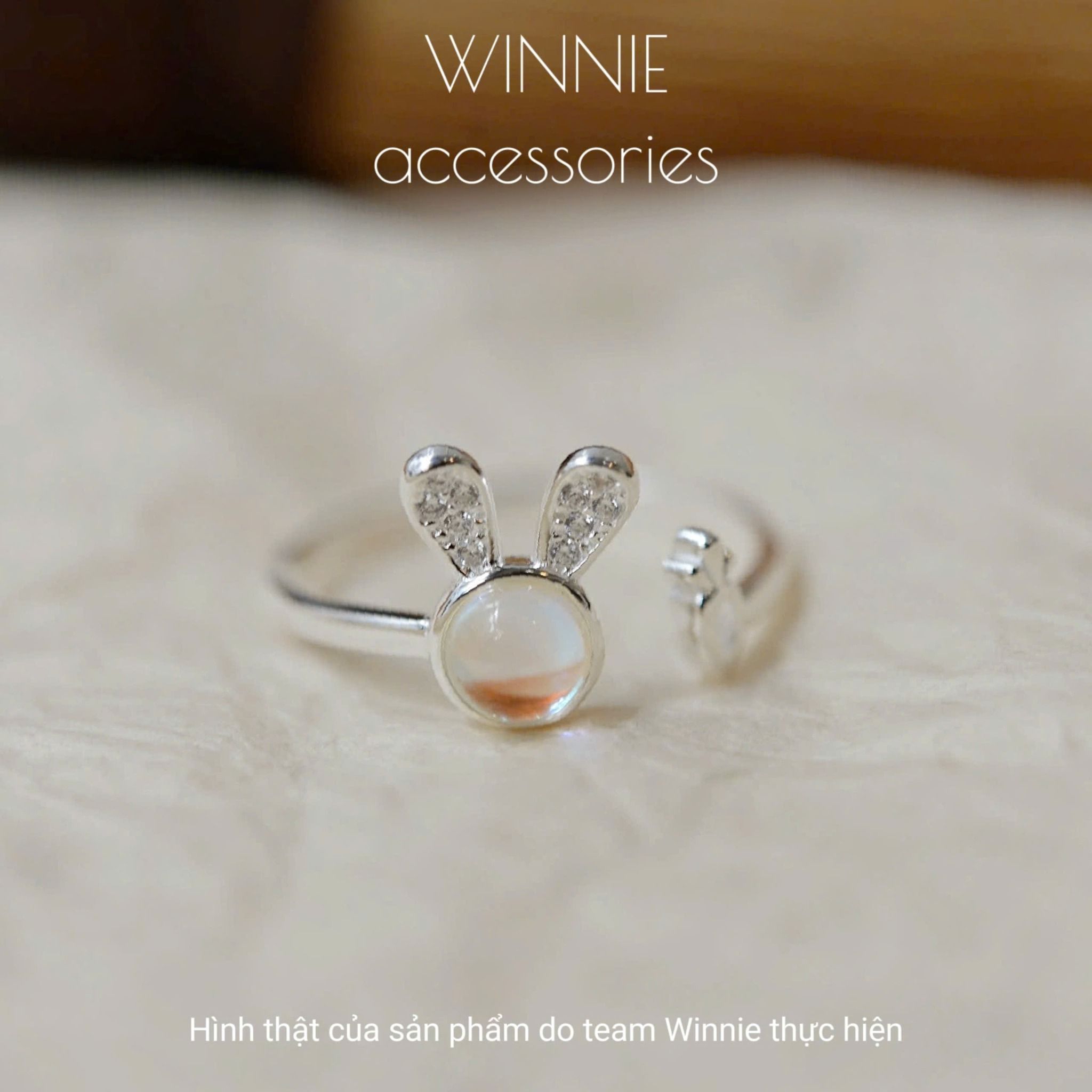 Nhẫn bạc S925 Blue Bunny