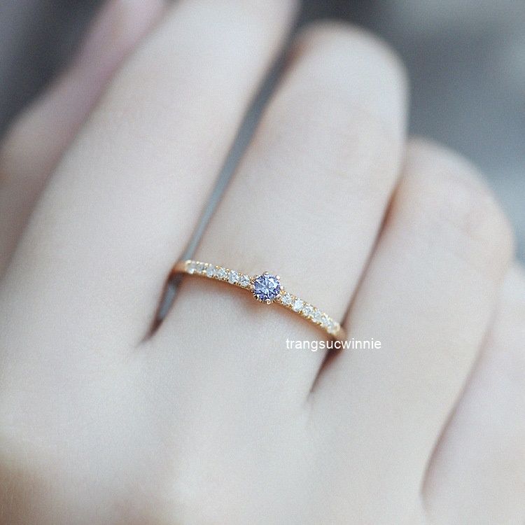Nhẫn Bạc S925 Tiny Violet VG