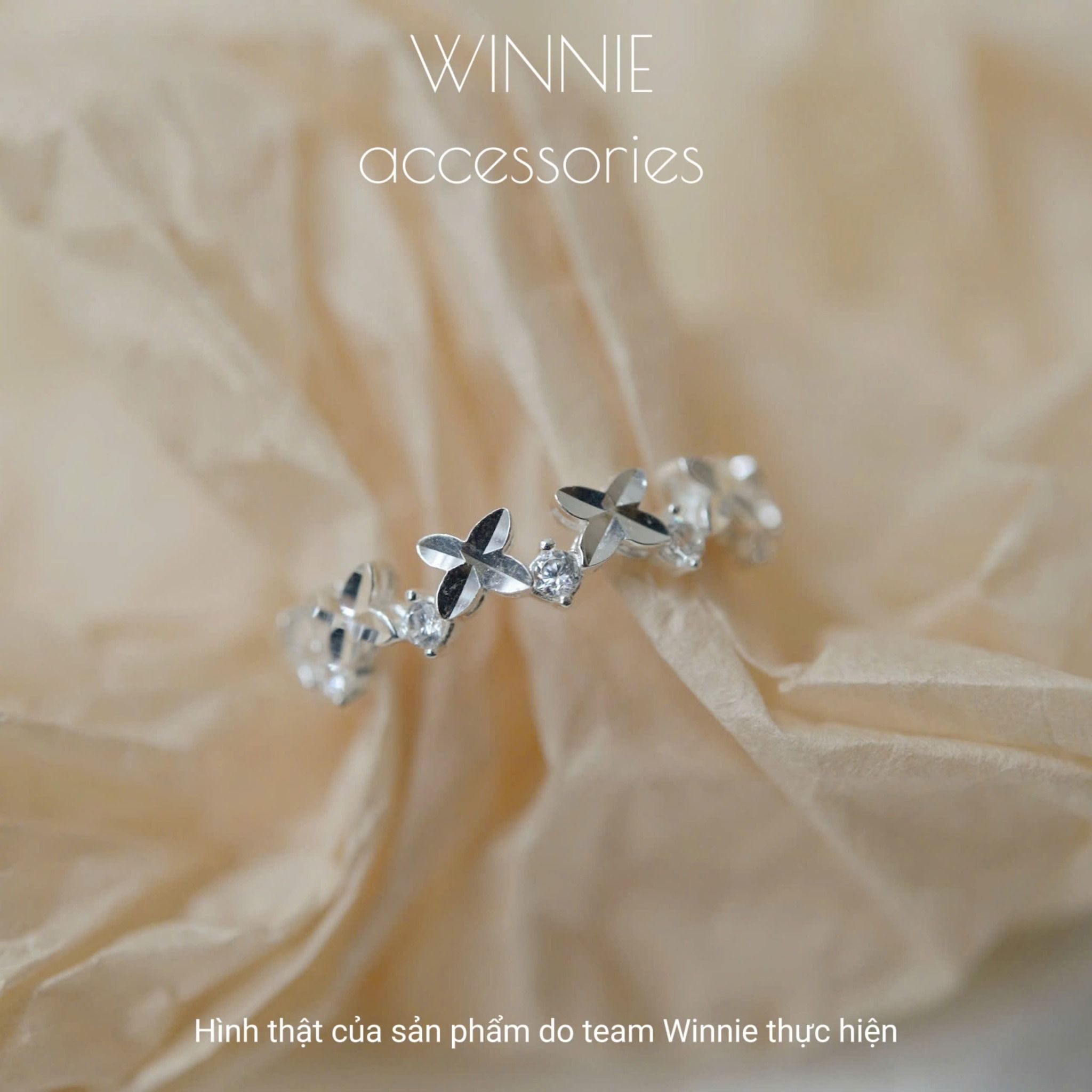 Nhẫn bạc S925 Floral X