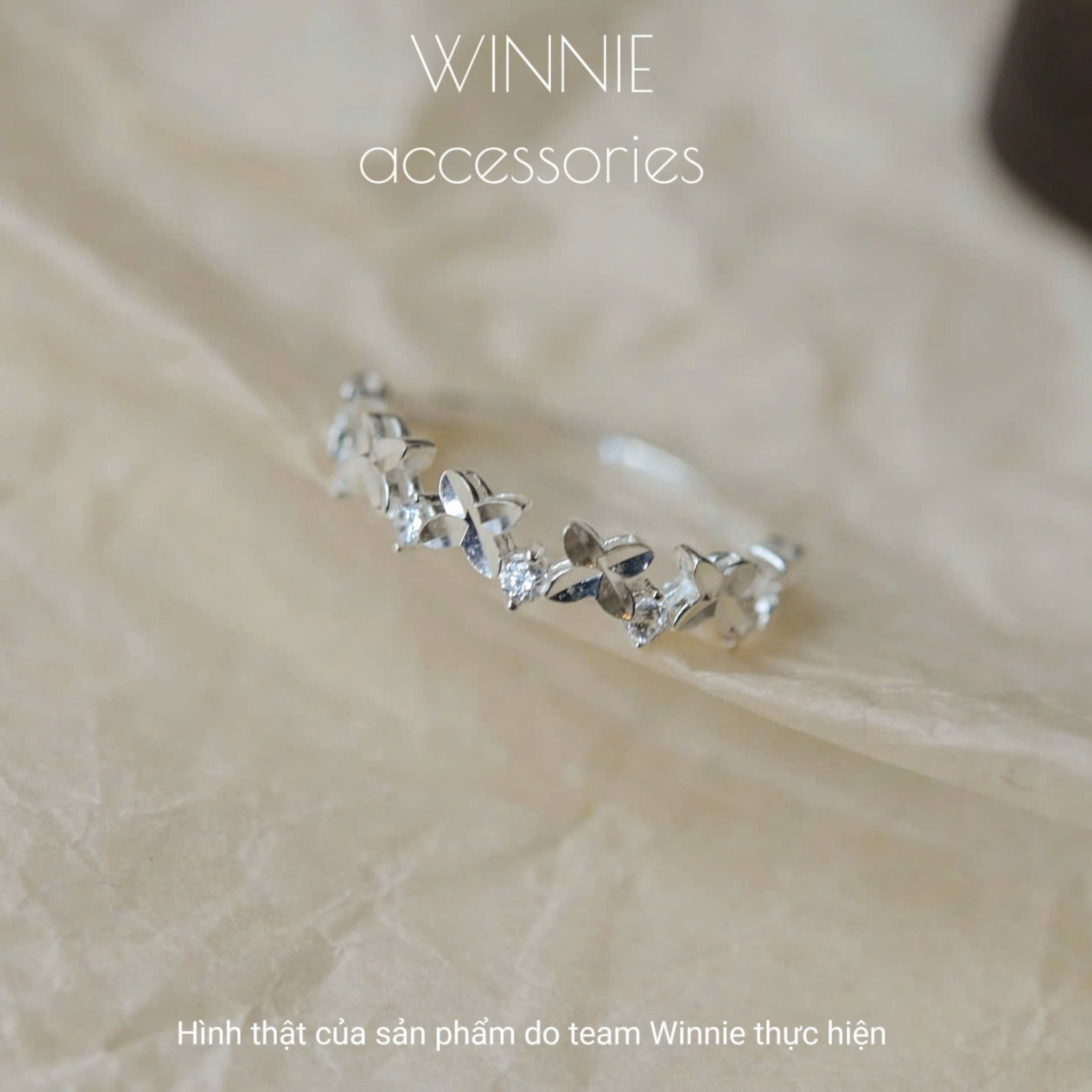 Nhẫn bạc S925 Floral X