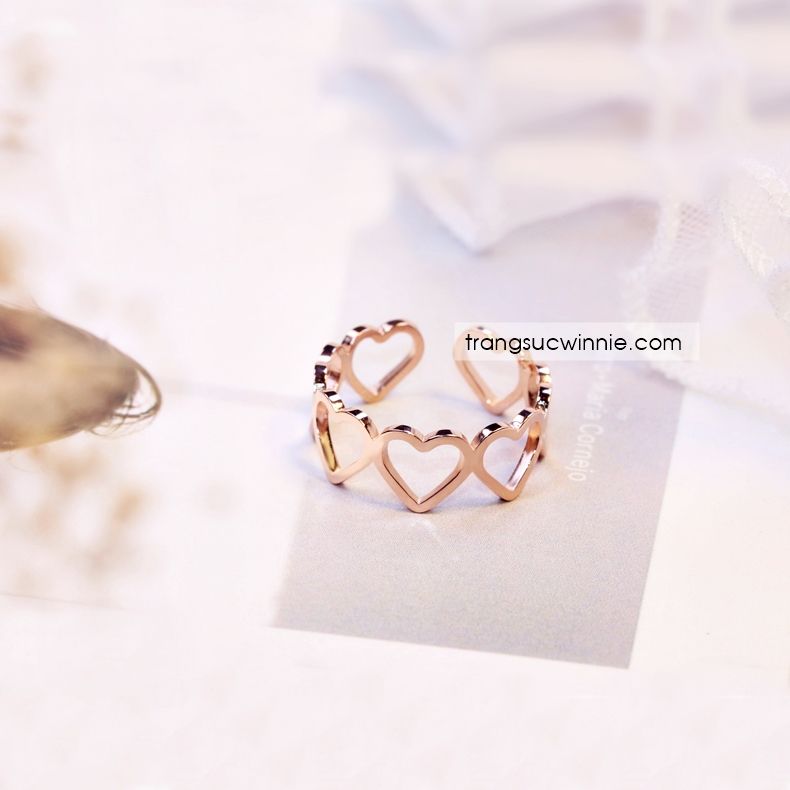 Nhẫn titan Heart