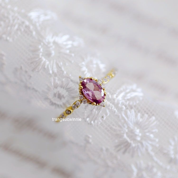 Nhẫn Bạc S925 Magarita pink