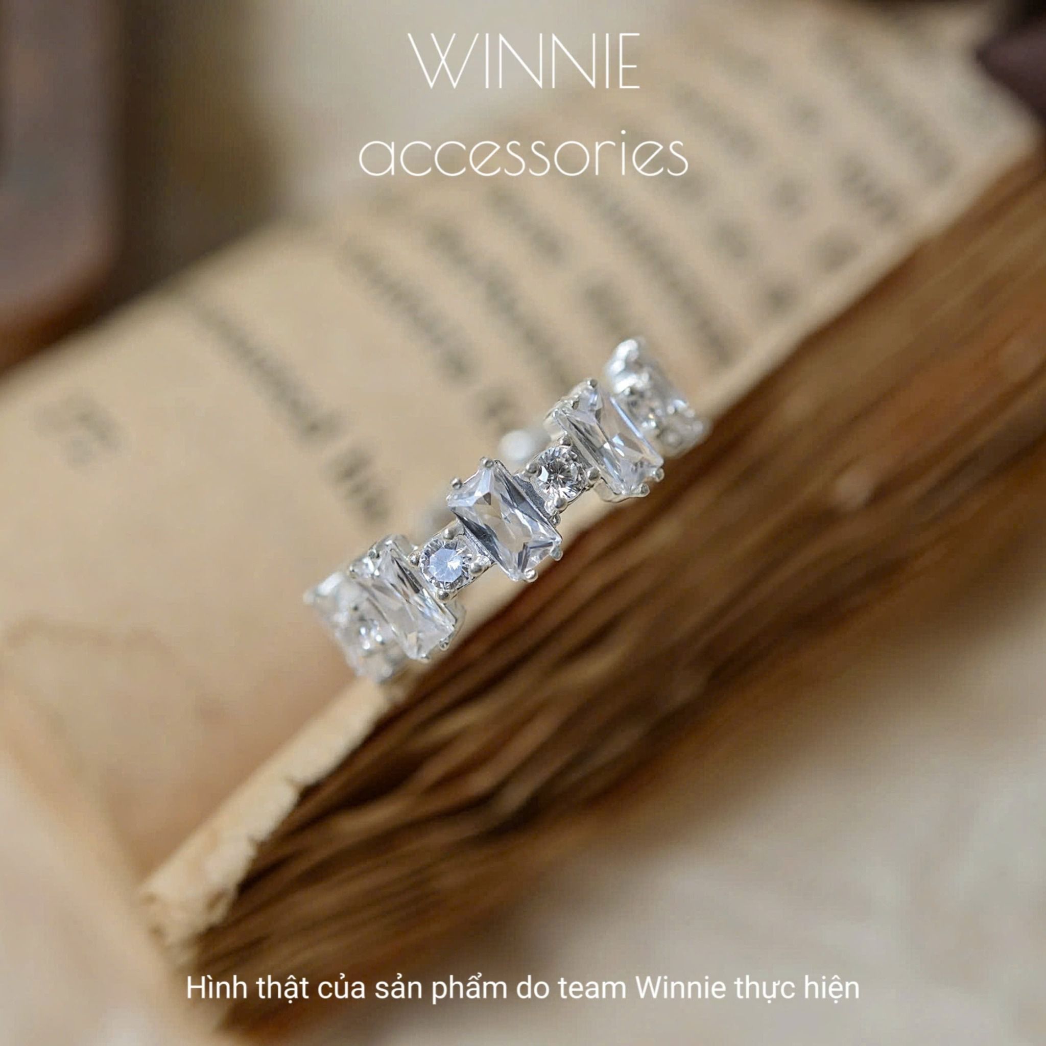 Nhẫn bạc S925 Multi Baguette