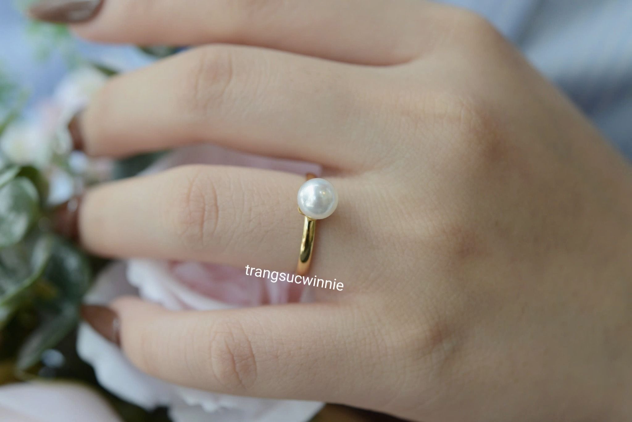 Nhẫn Titan Ngọc trai