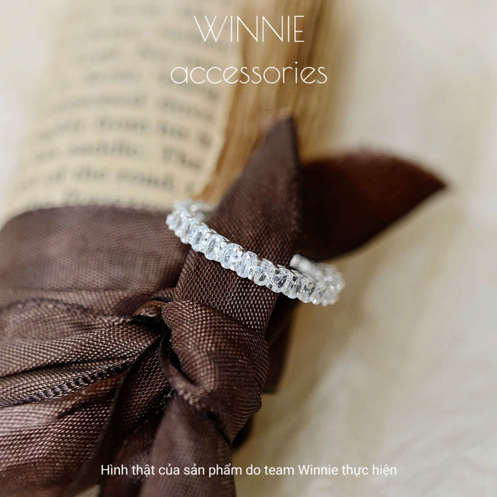 Nhẫn bạc S925 Viền đá Oval