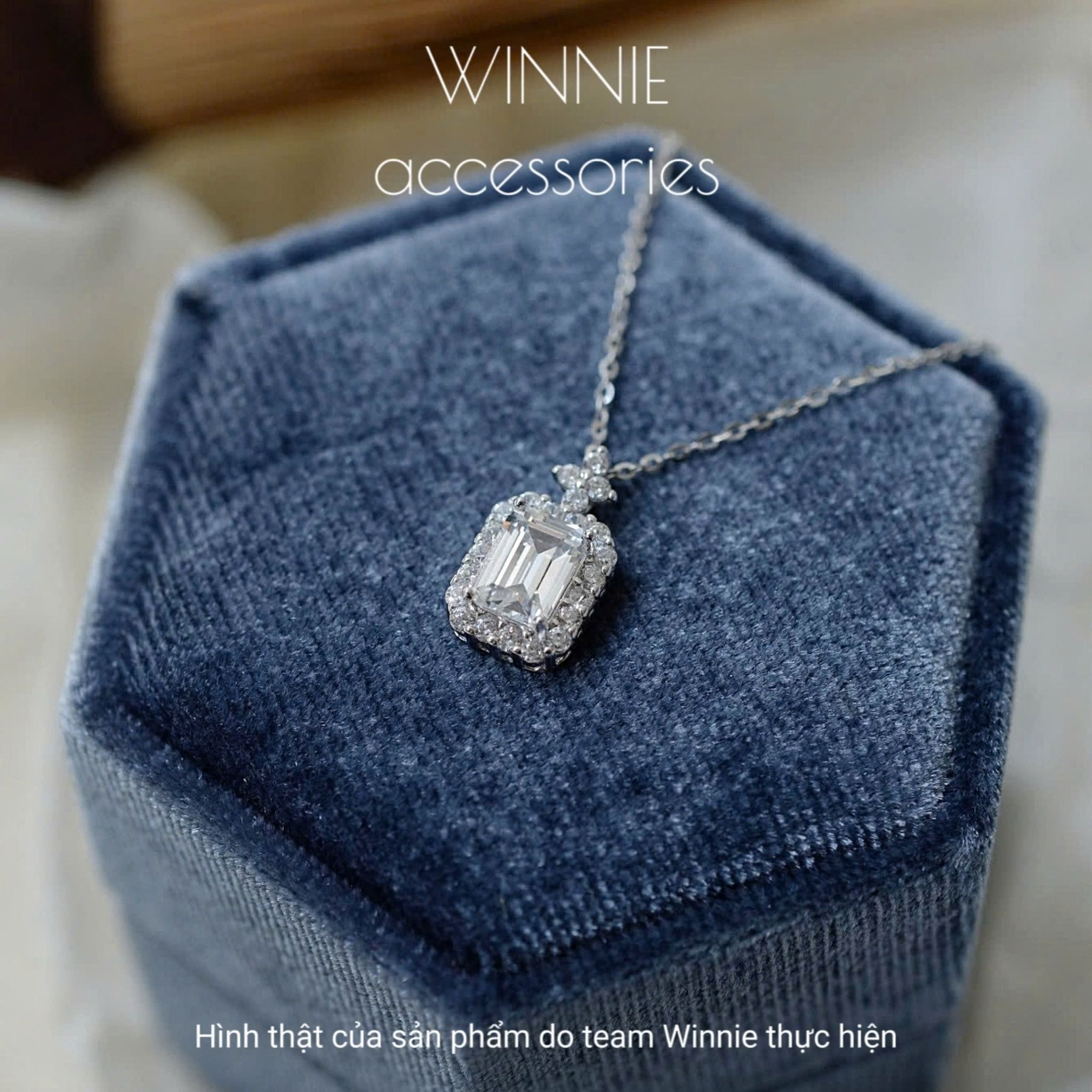 Dây chuyền Bạc S925 Antonia trắng