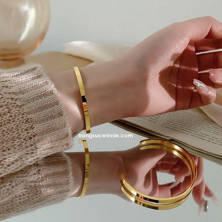 Vong tay cuff trơn