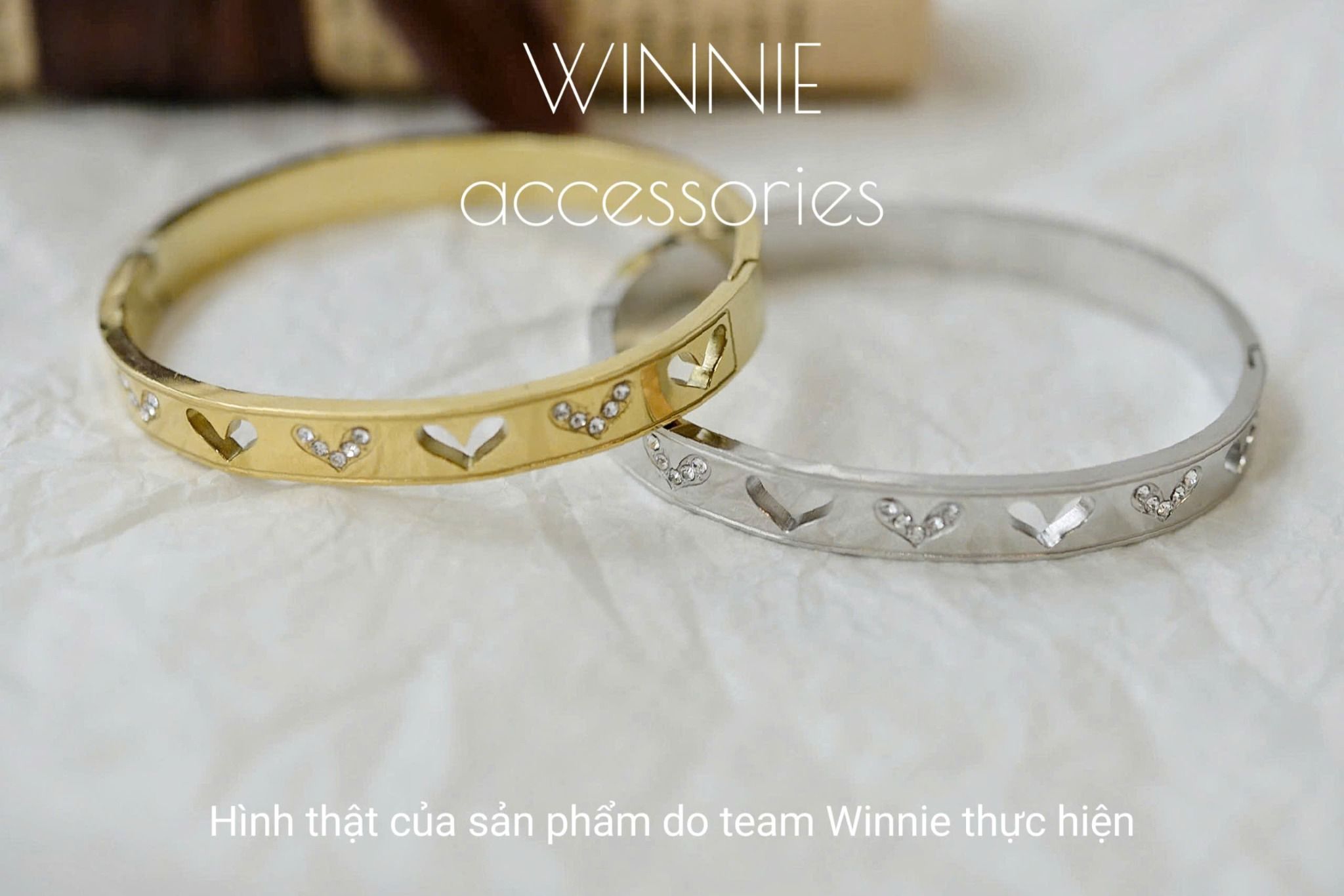 Vòng tay titan Tim rỗng