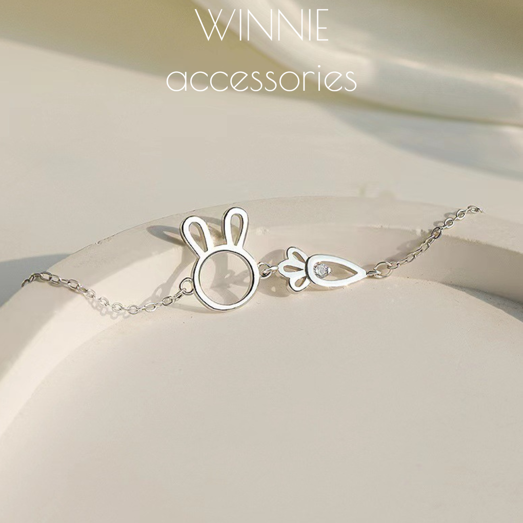 Lắc tay Bạc S925 Thỏ Carrot