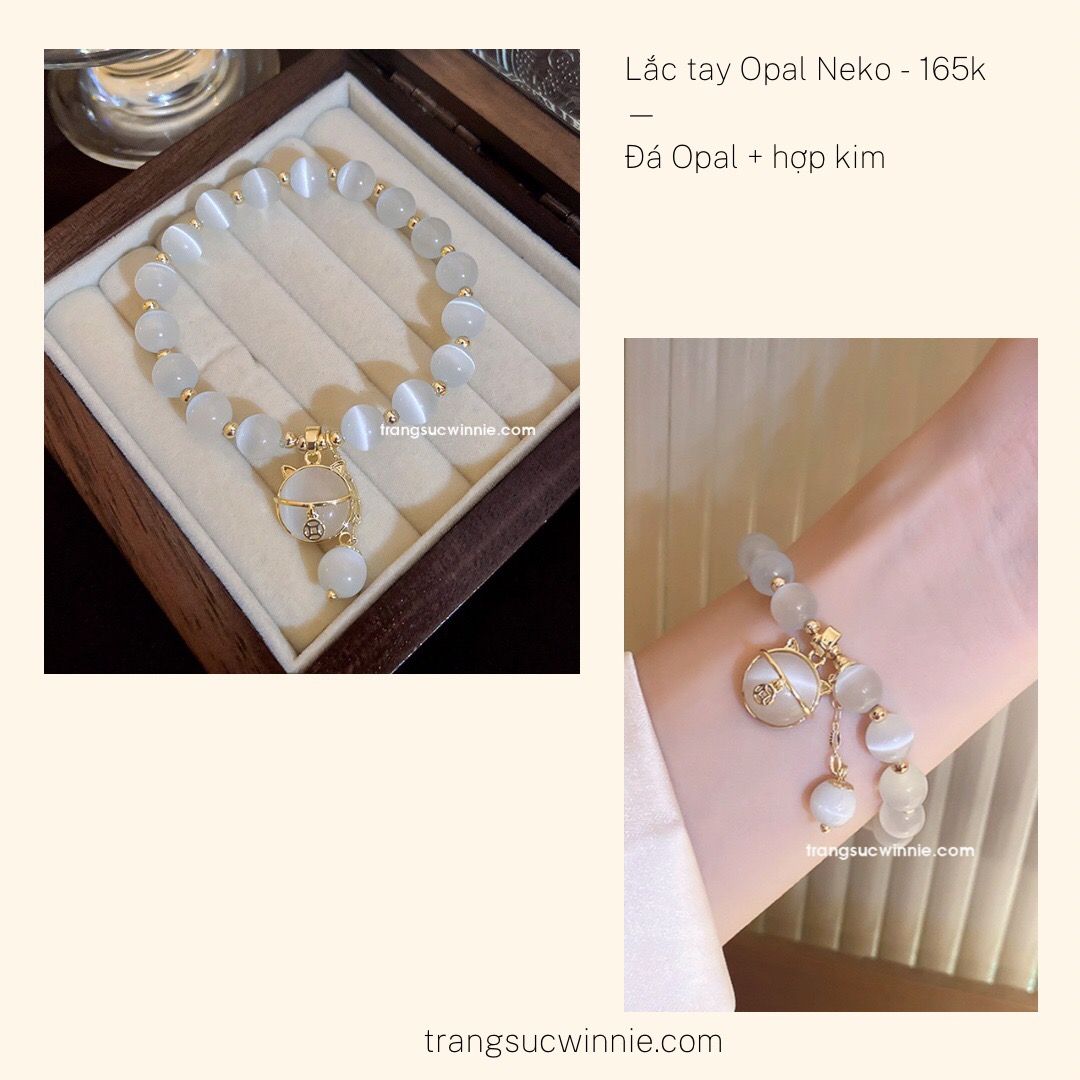 Lắc tay Opal Neko