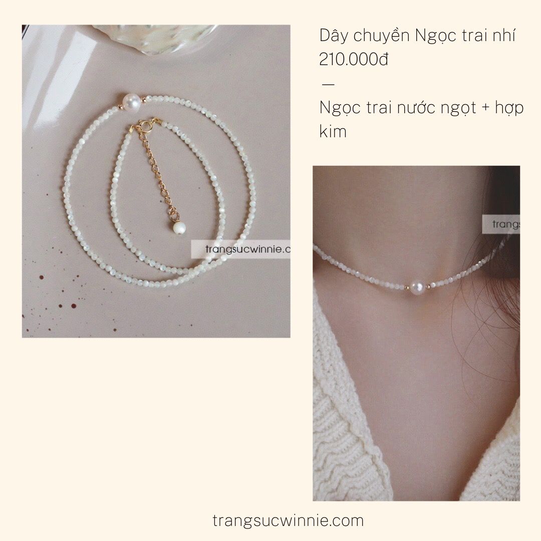 Dây chuyền Ngọc trai nhí