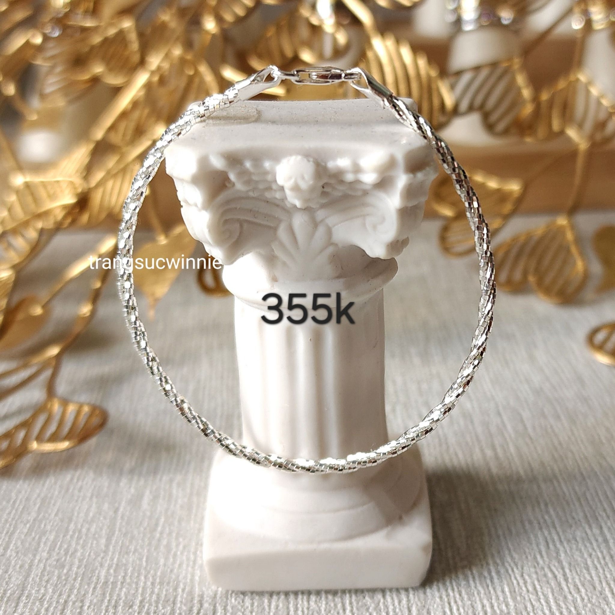 Vòng tay Bạc S925 3 xoắn