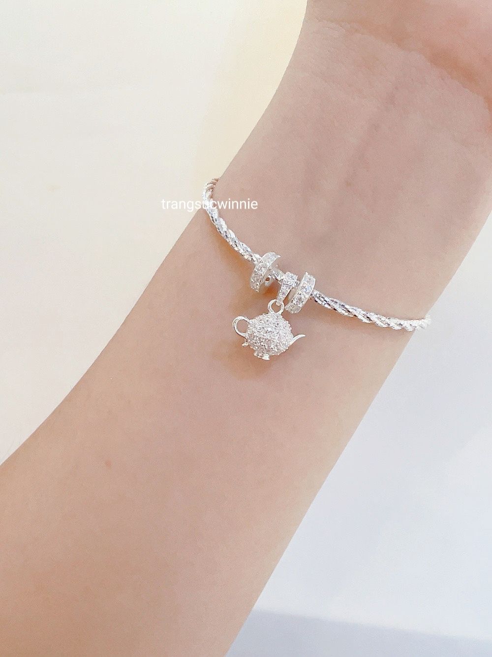 Vòng tay Bạc S925 3 xoắn