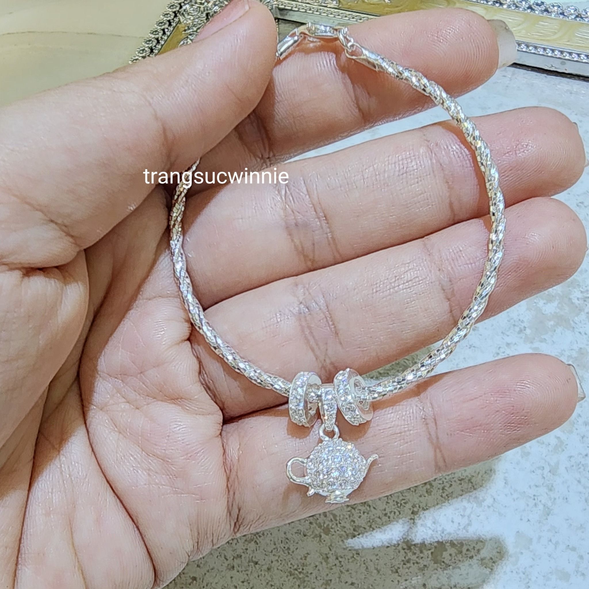 Vòng tay Bạc S925 3 xoắn