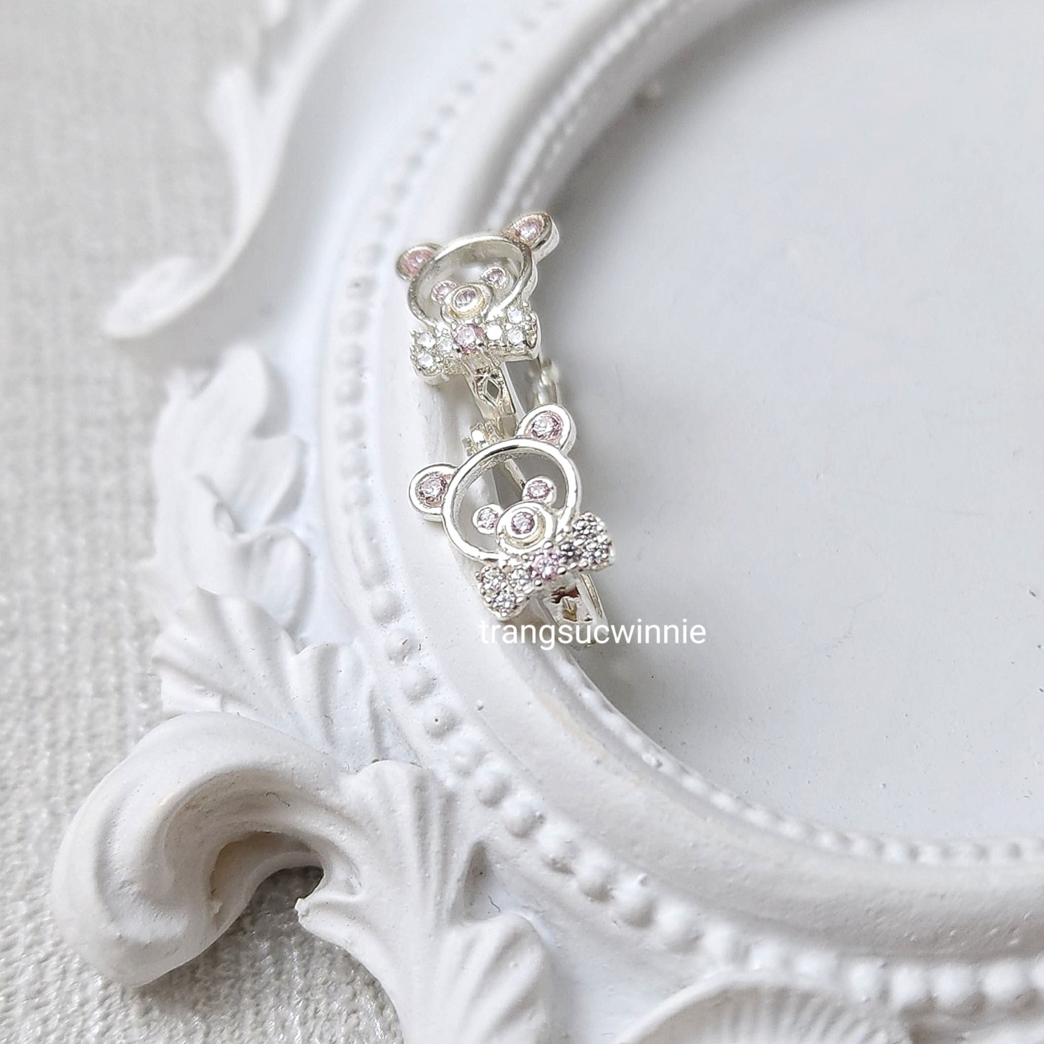 Hoa tai Bạc S925 Khoen Beary
