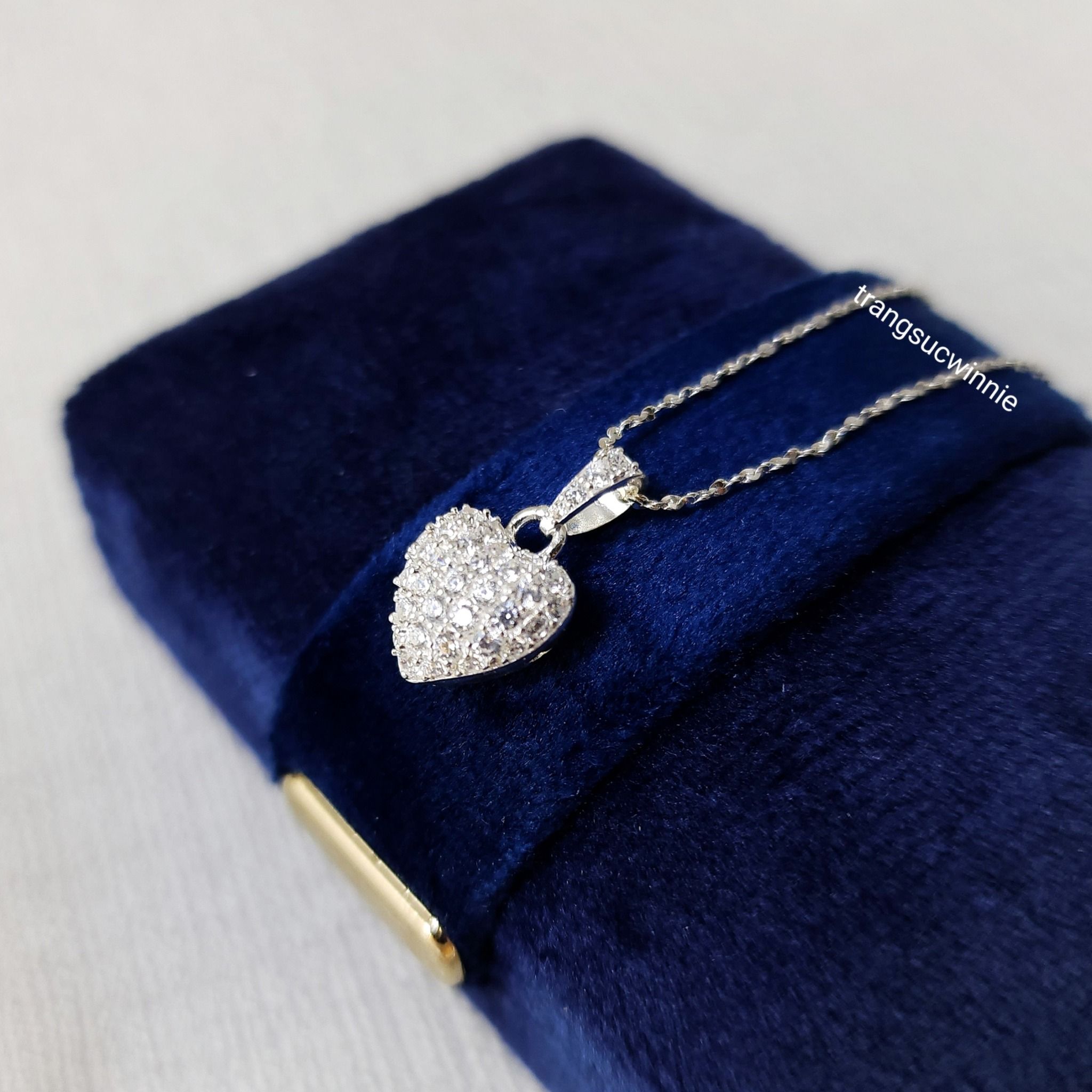 Charm bạc S925 Tim 3D