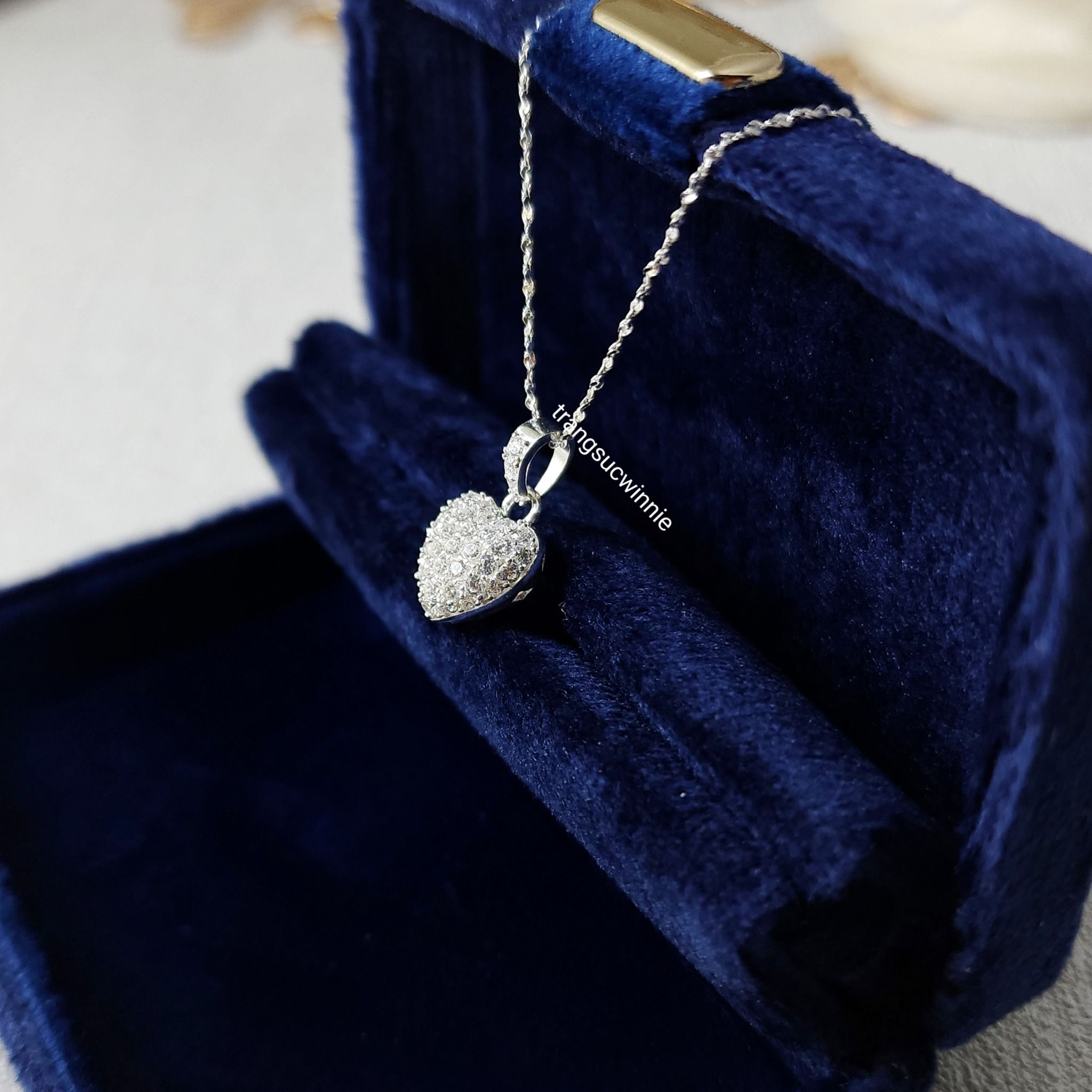 Charm bạc S925 Tim 3D