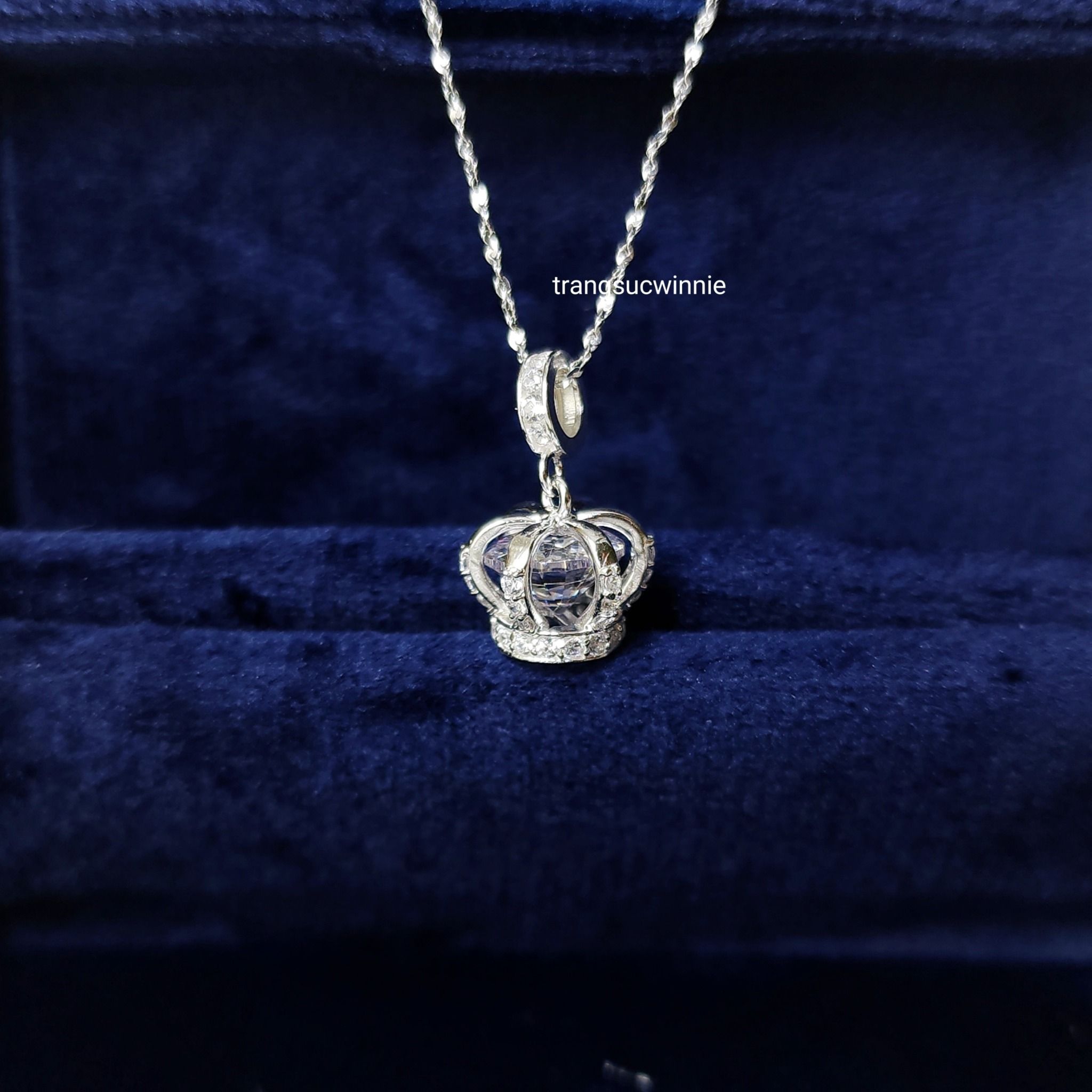 Charm Bạc xỏ Vương miện