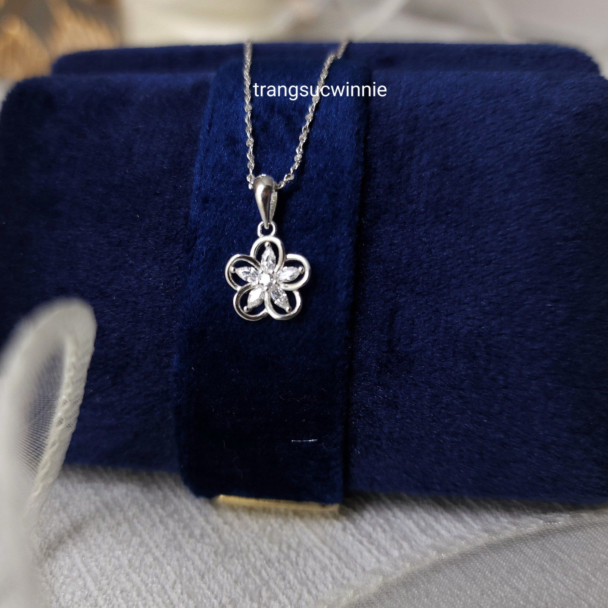 Charm Bạc S925 Hoa viền