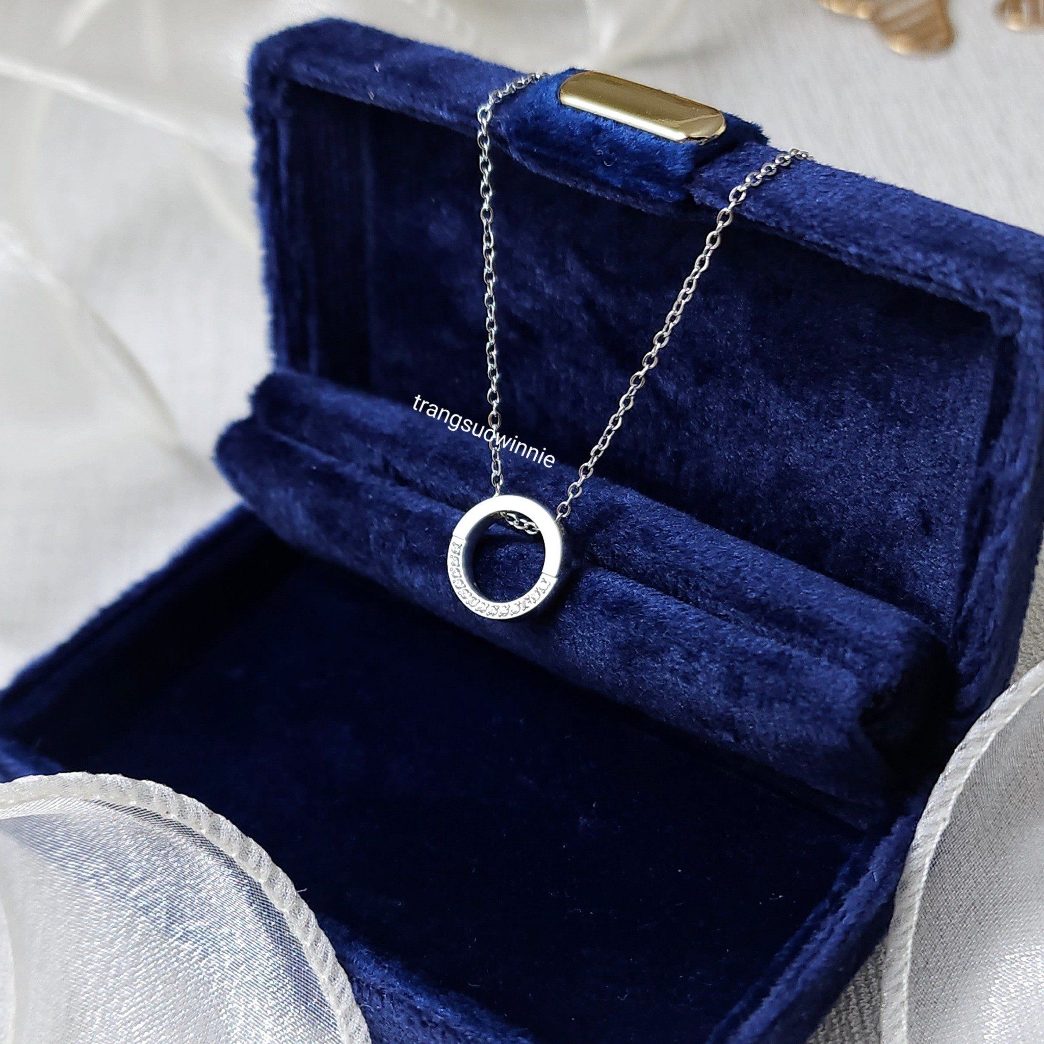 Dây chuyền Titan Half Diamond