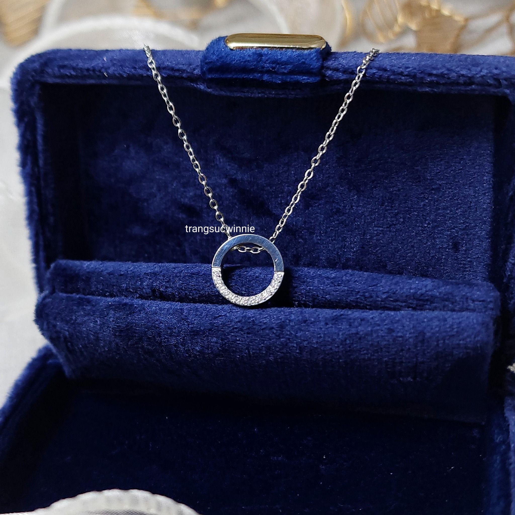 Dây chuyền Titan Half Diamond