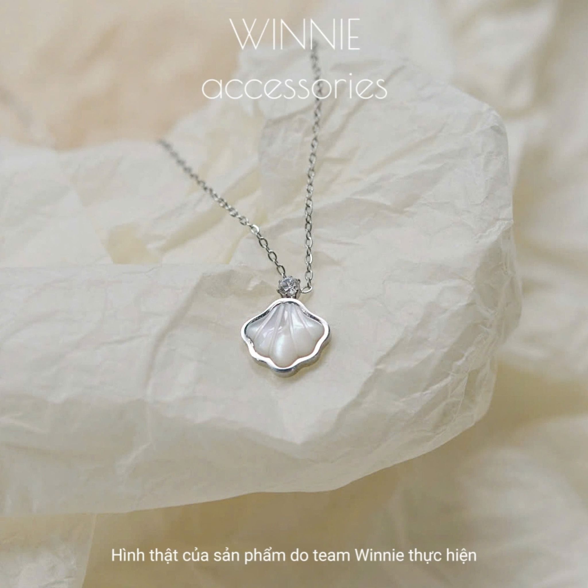 Dây chuyền titan Seashell Diamond