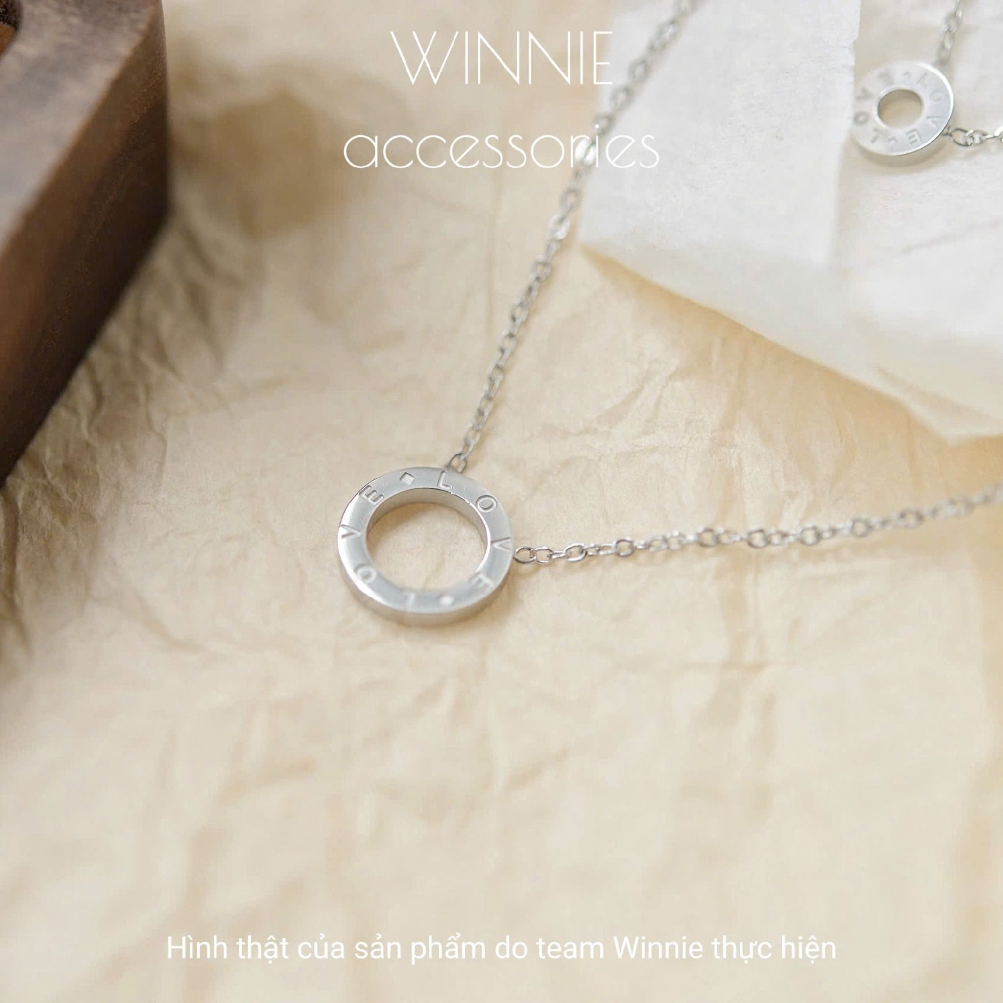 Dây chuyền titan Layer Circle love