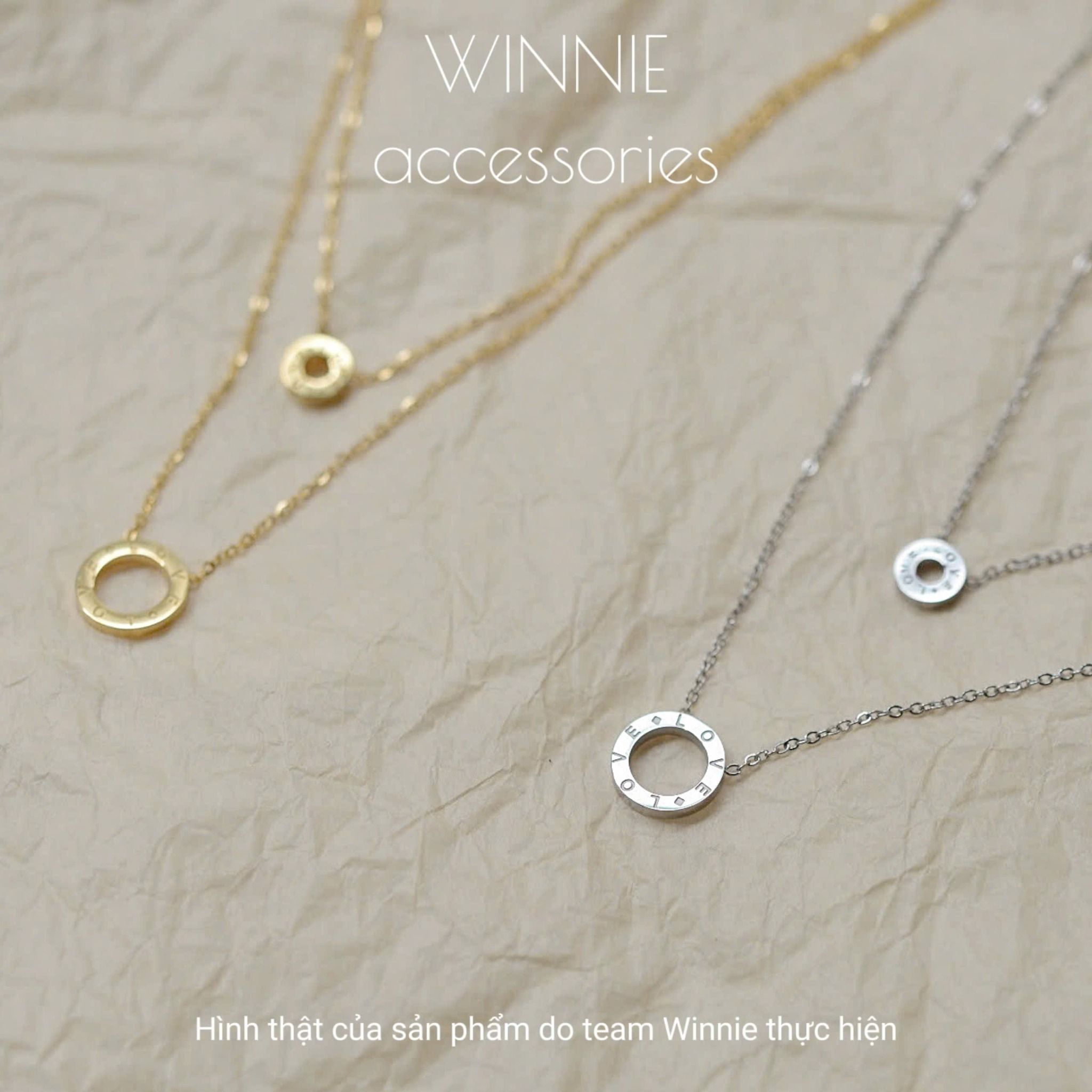 Dây chuyền titan Layer Circle love