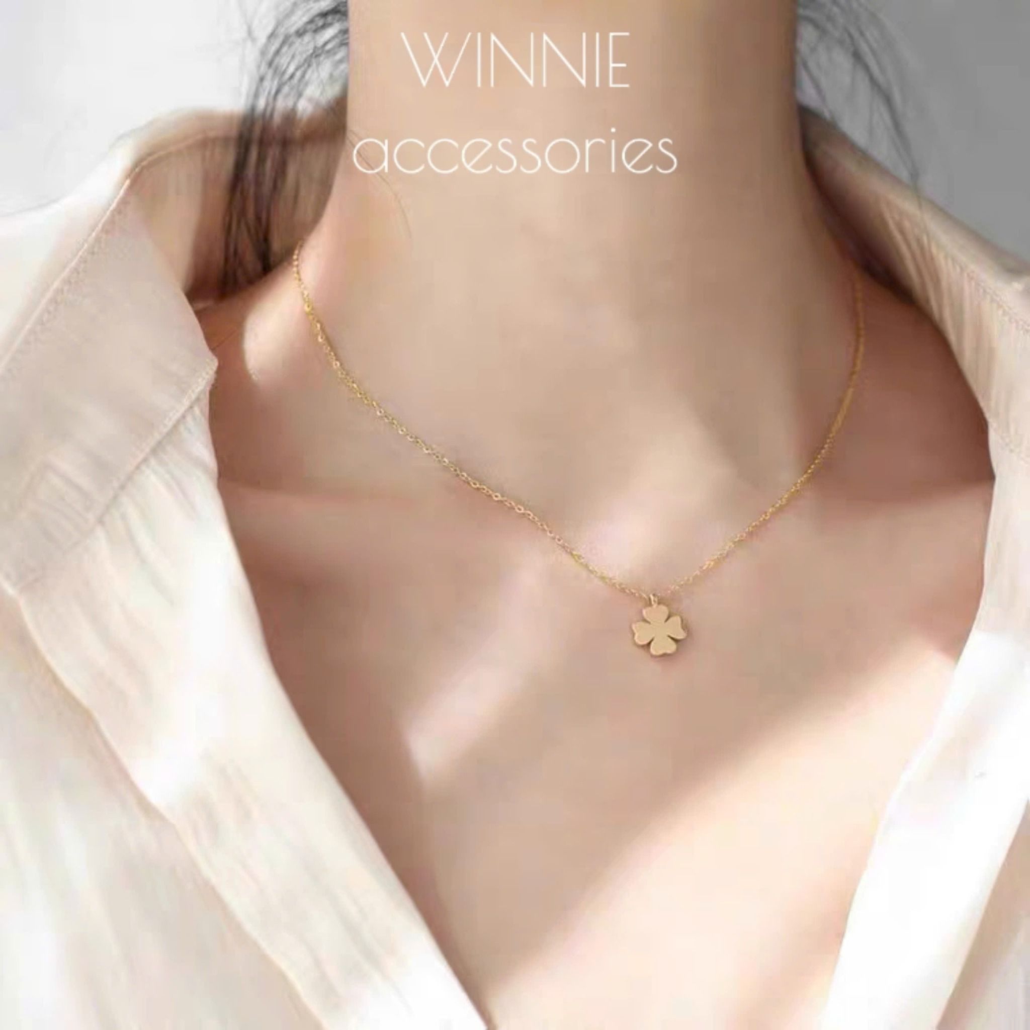 Dây chuyền titan Clover