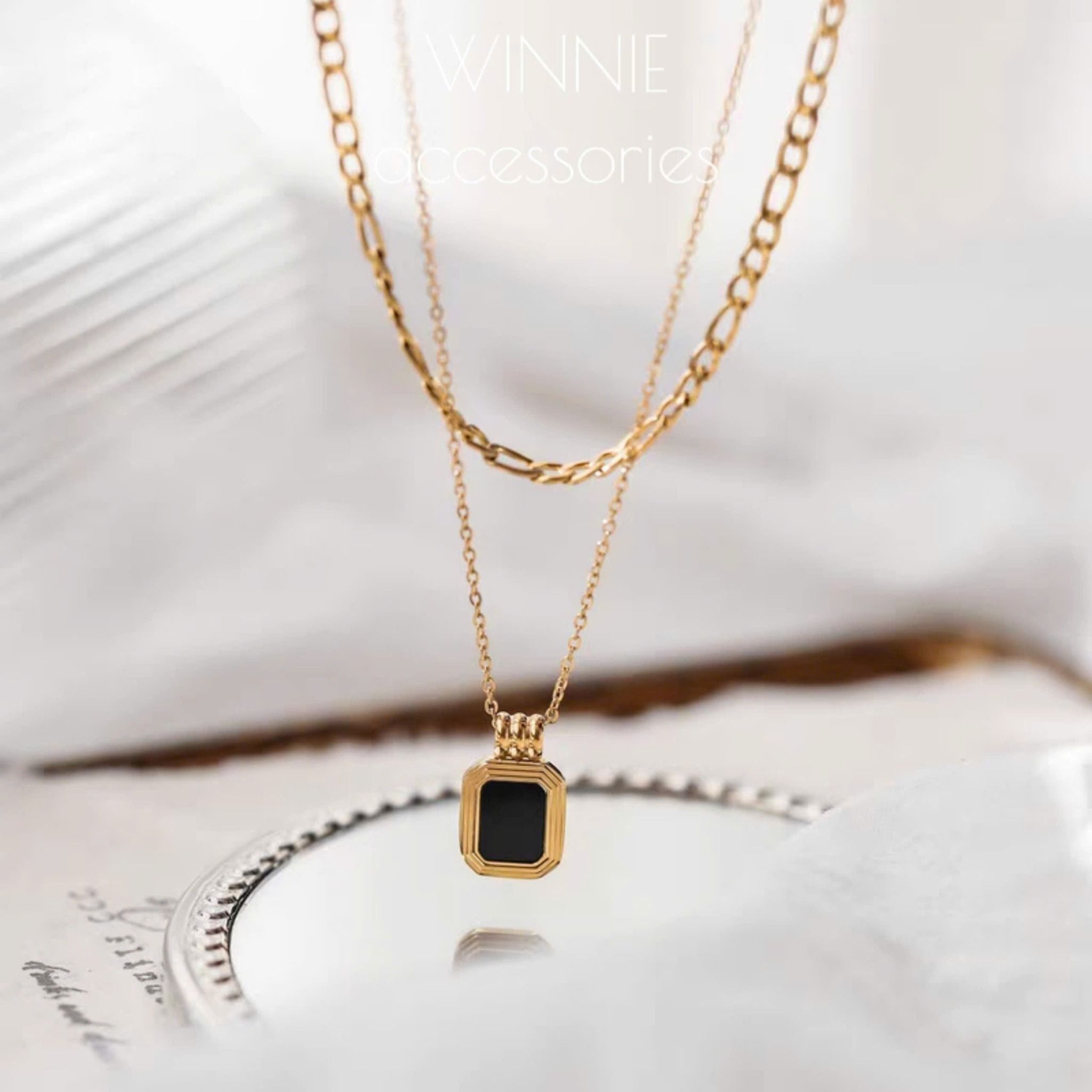 Dây chuyền Titan Layer Black