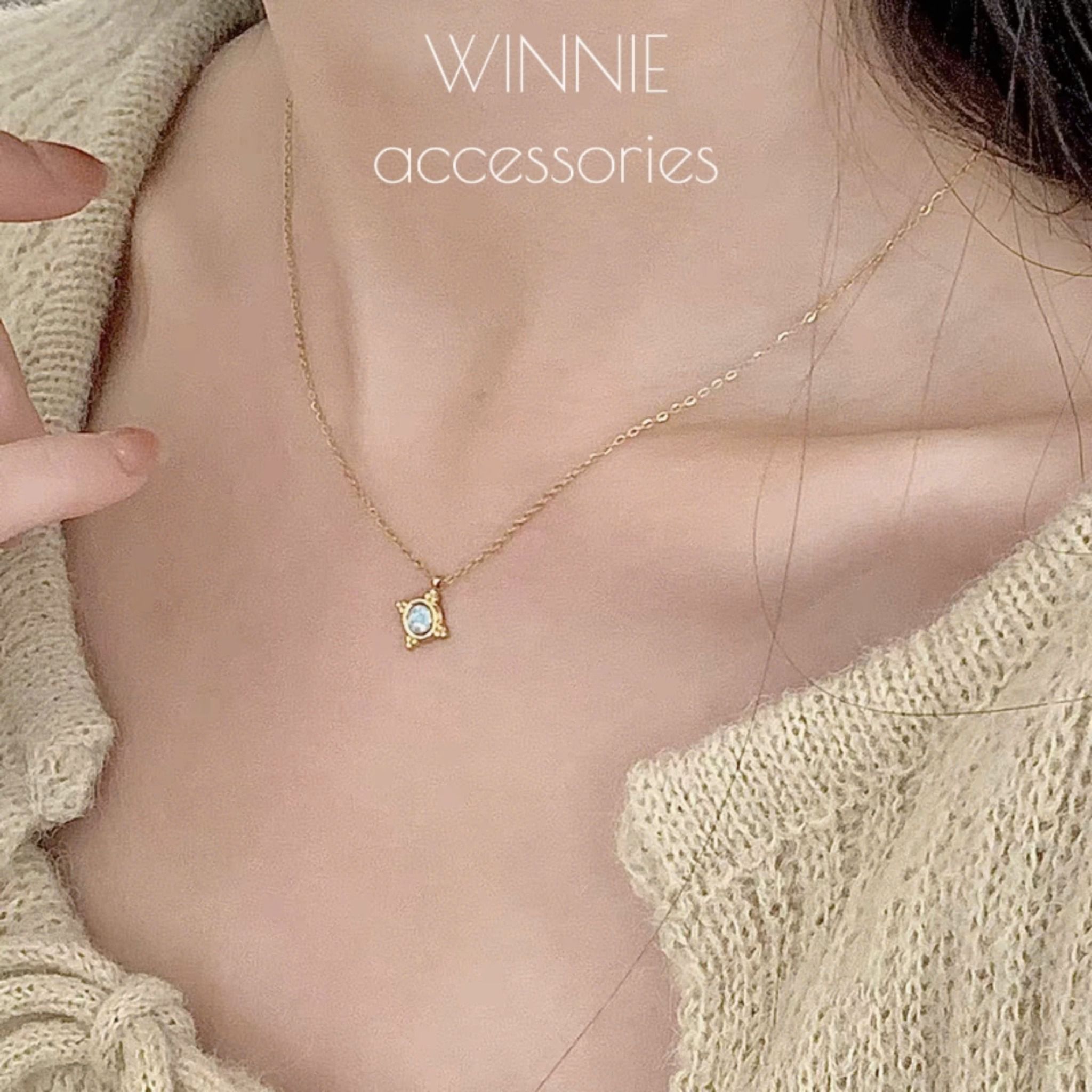 Dây chuyền Titan Mini Opal