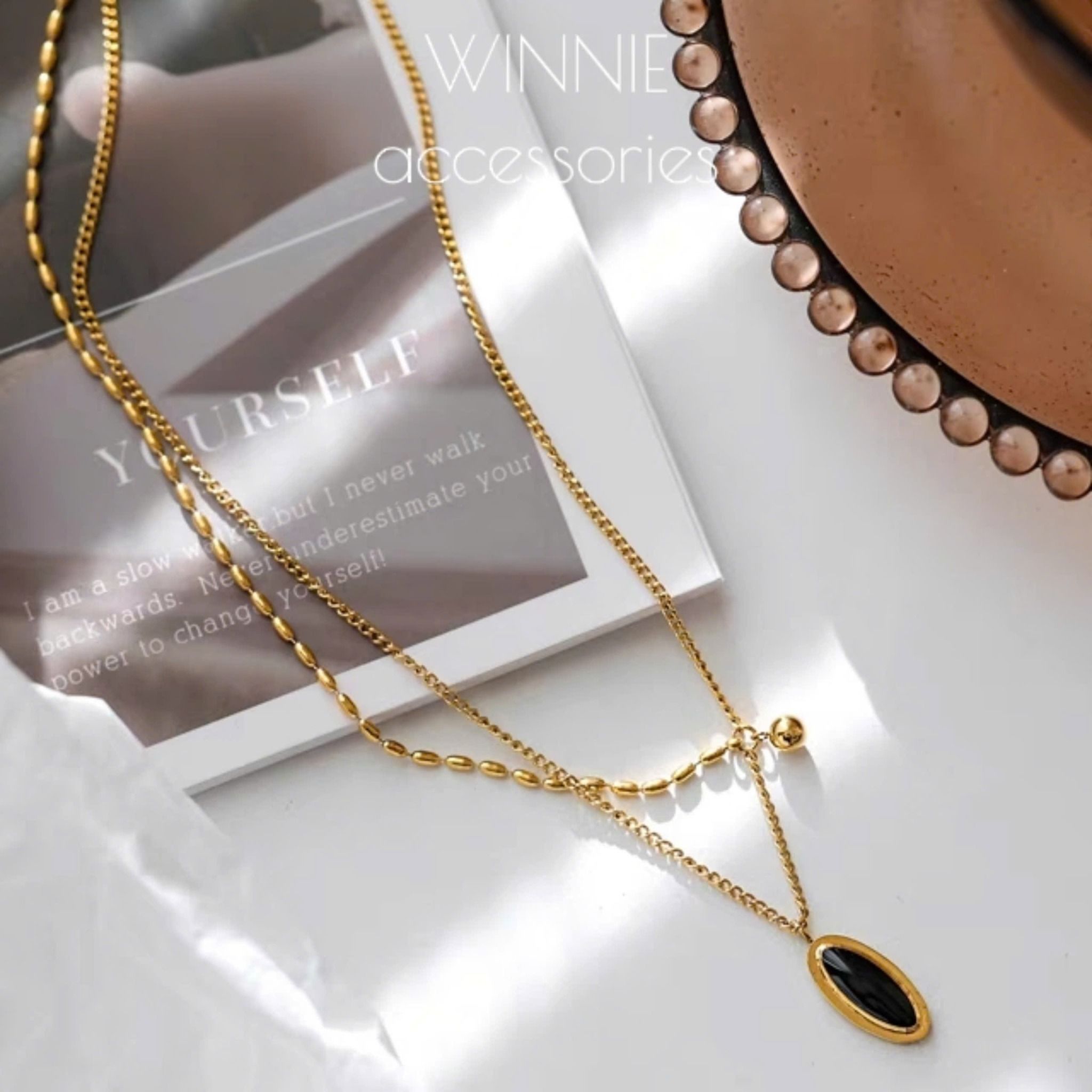 Dây chuyền Titan Layer Noir
