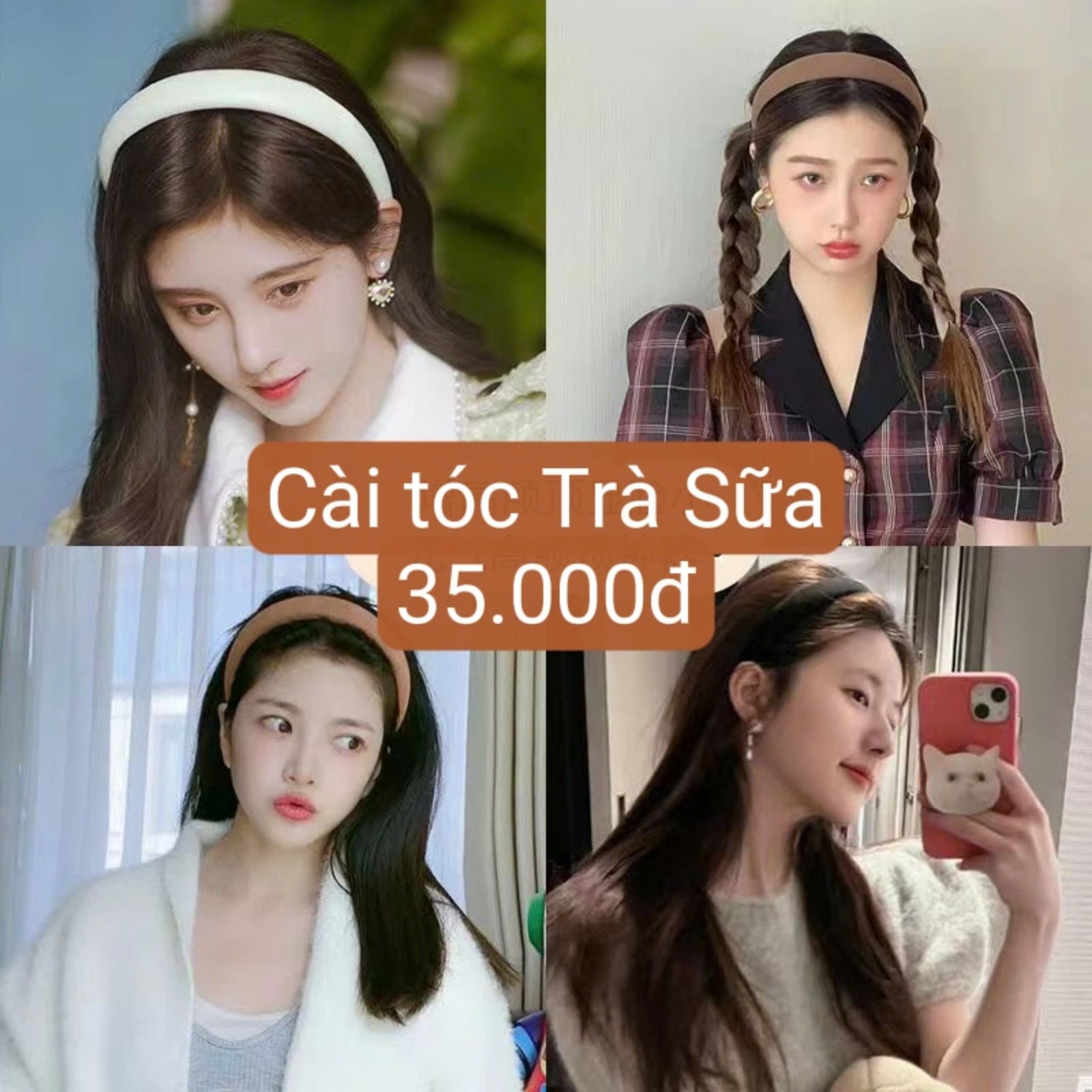 Cài tóc Trà Sữa