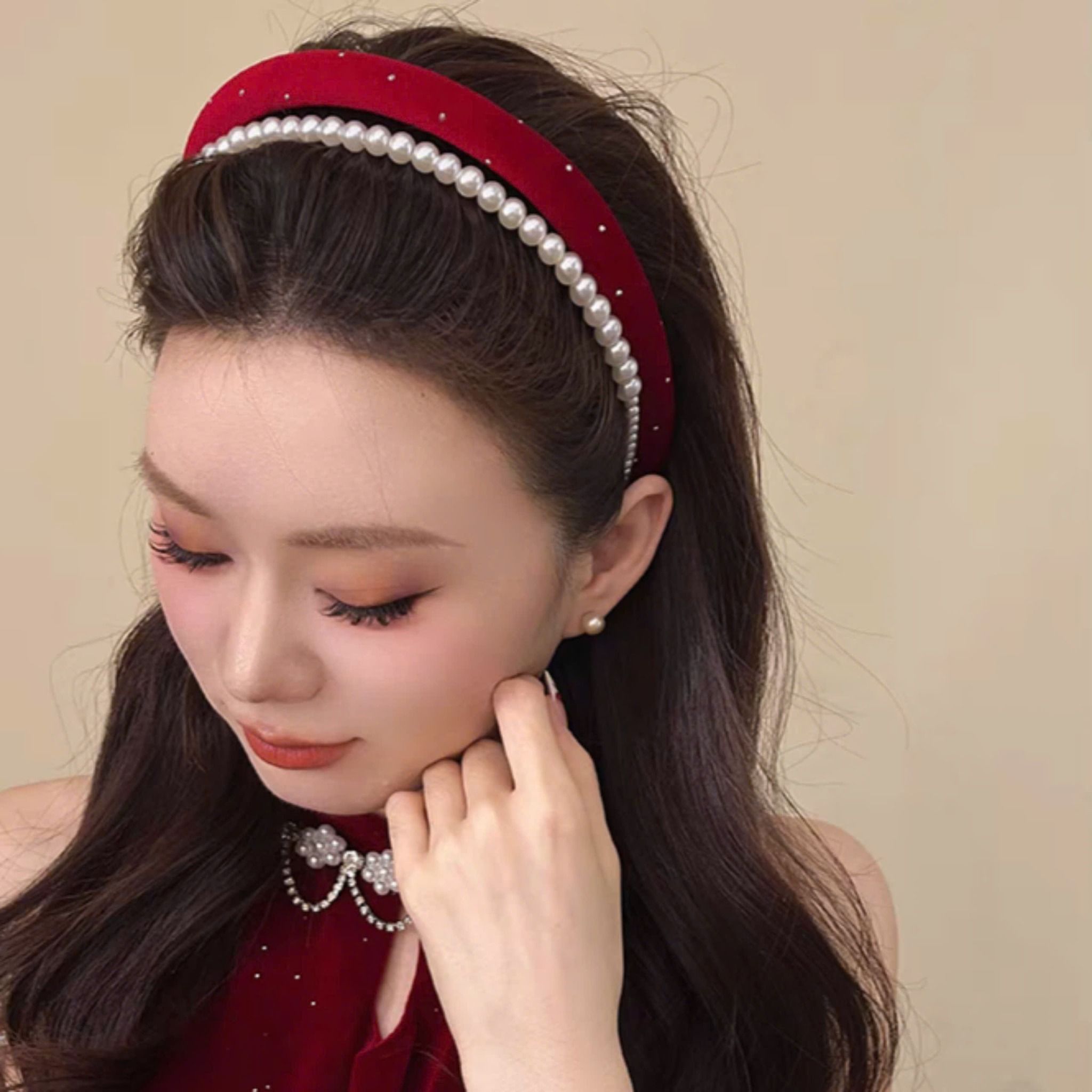 Cài tóc Nhung Ngọc Trai