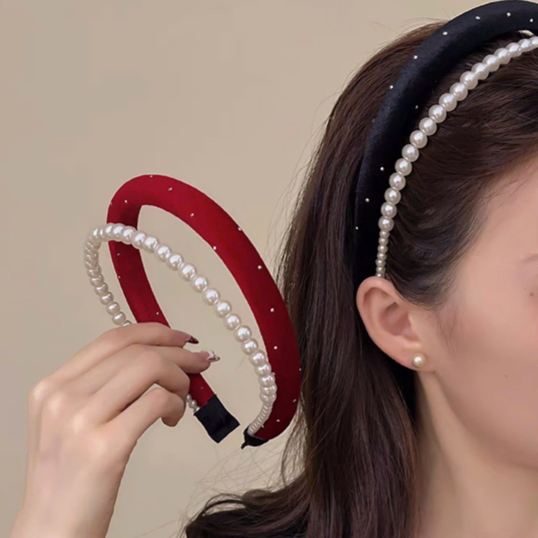 Cài tóc Nhung Ngọc Trai