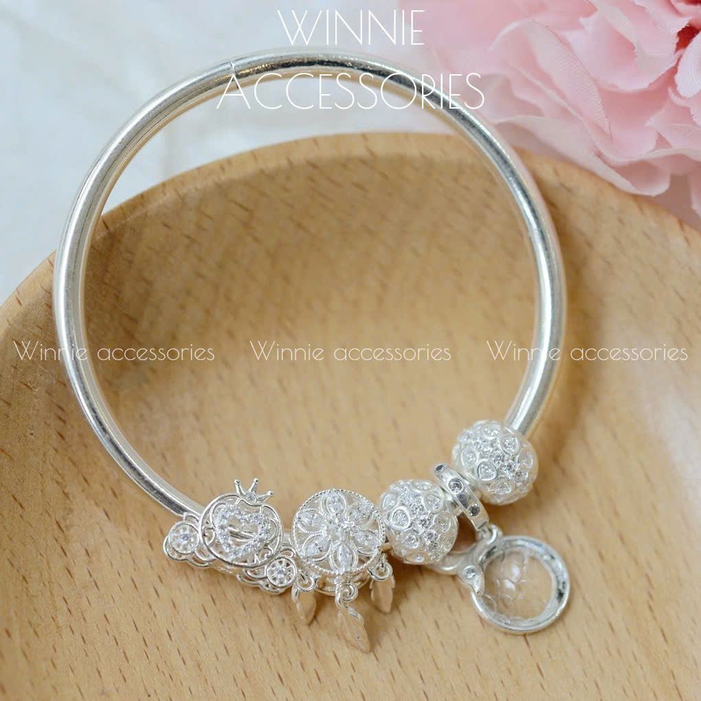 Vòng tay Bạc S925 990 tròn trơn
