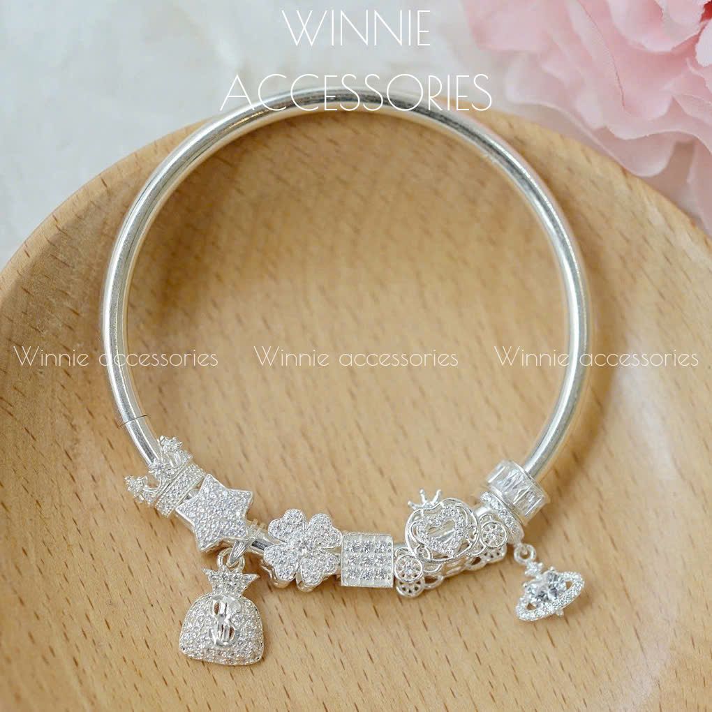 Vòng tay Bạc S925 990 tròn trơn