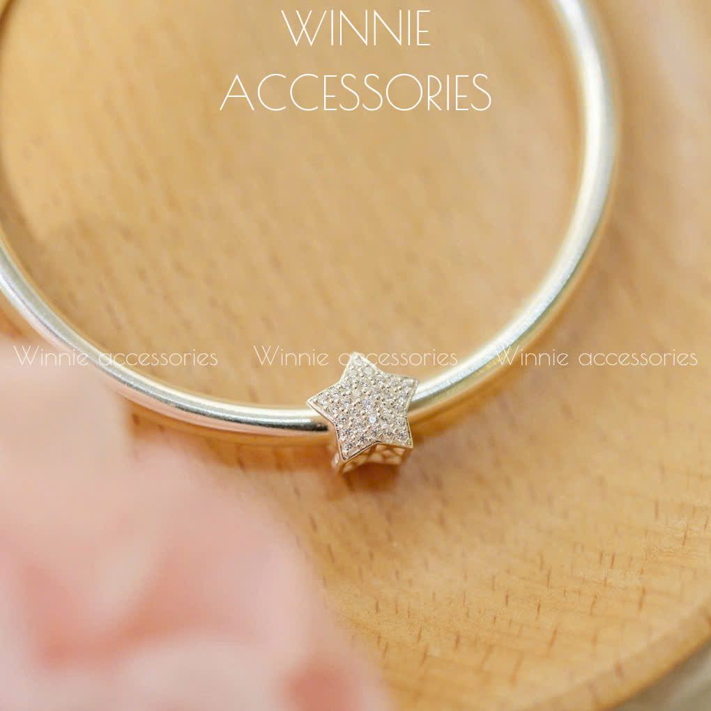 Charm Bạc S925 Xỏ Sao