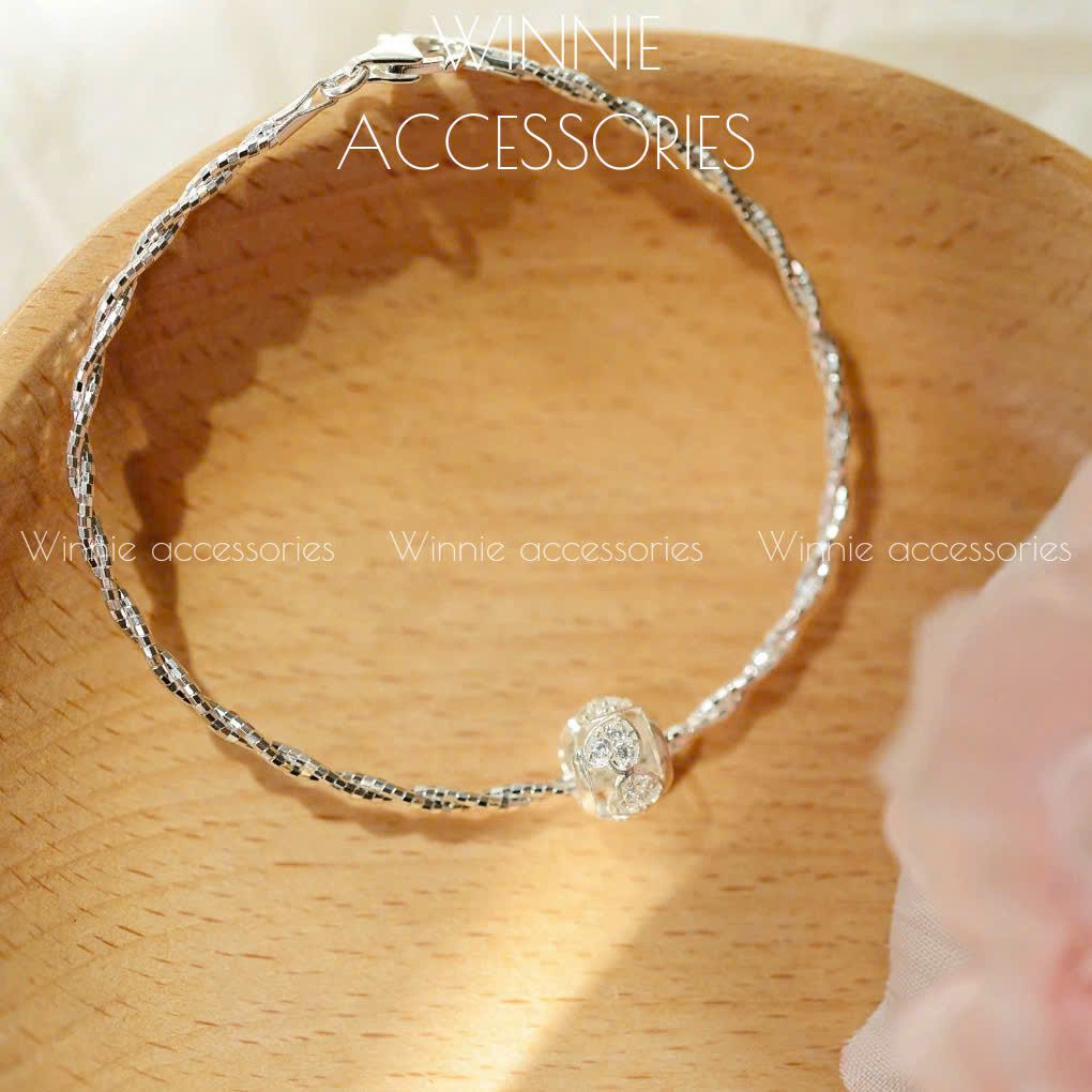 Charm Bạc S925 Xỏ Tròn Tim